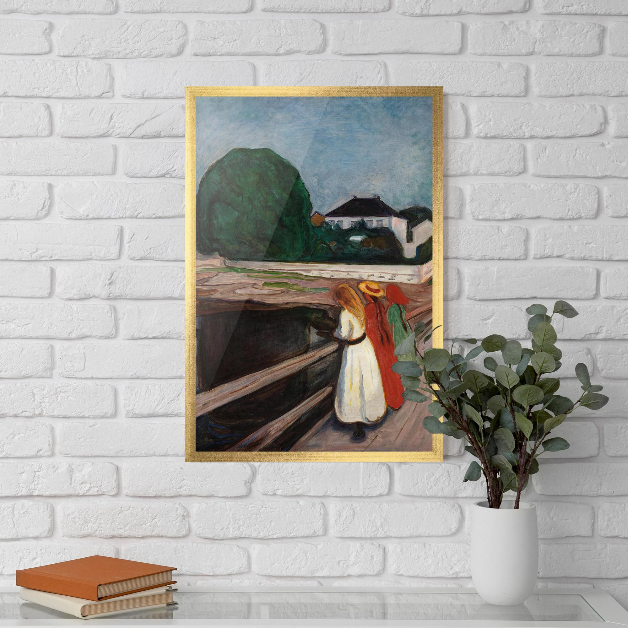 Plakat w Ramie Girls On The Pier mockup 5