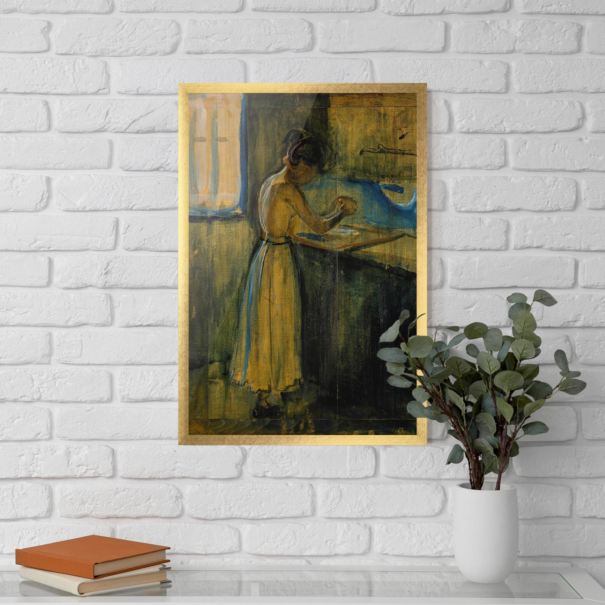 Plakat w Ramie Woman Washing Herself mockup 5