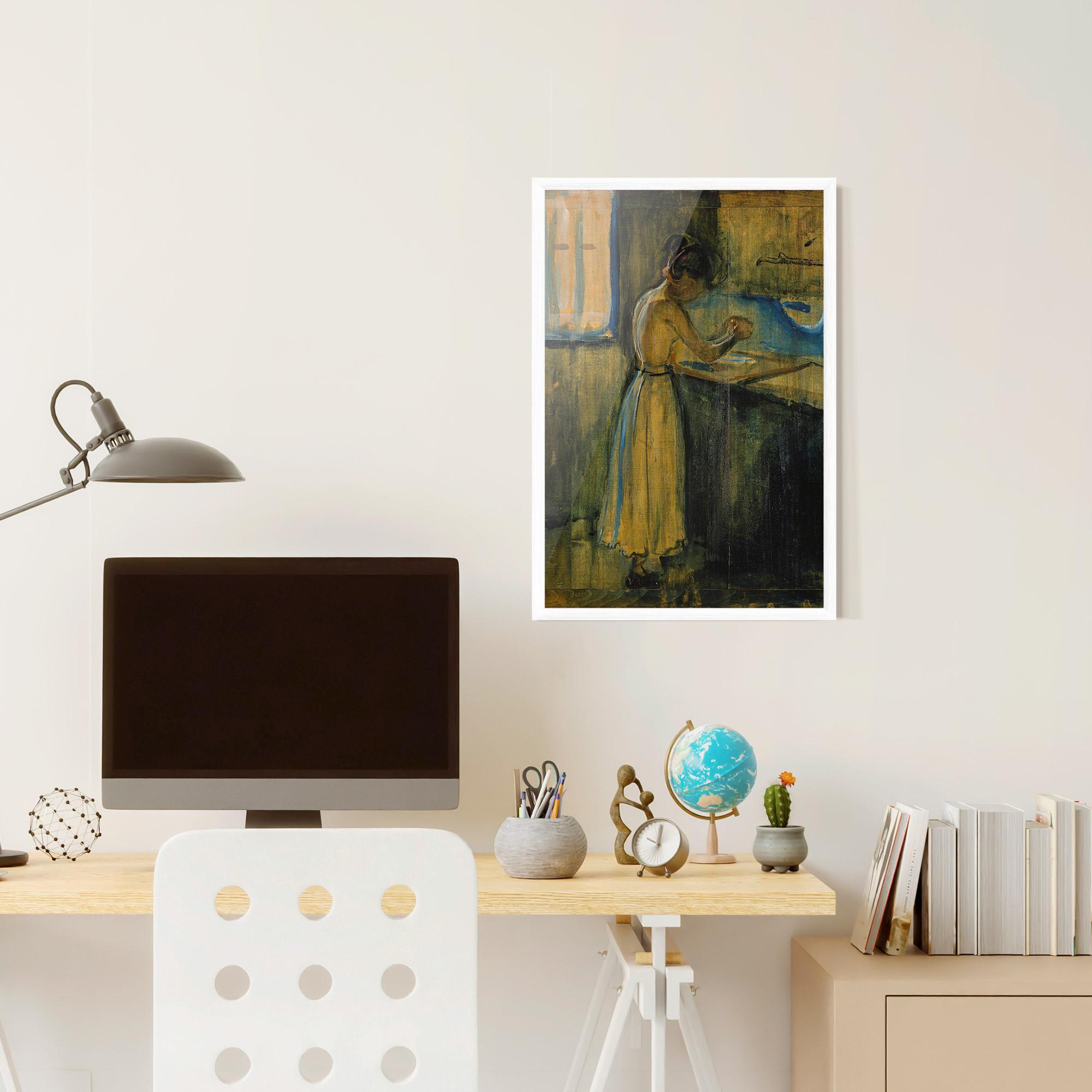 Plakat w Ramie Woman Washing Herself mockup 6