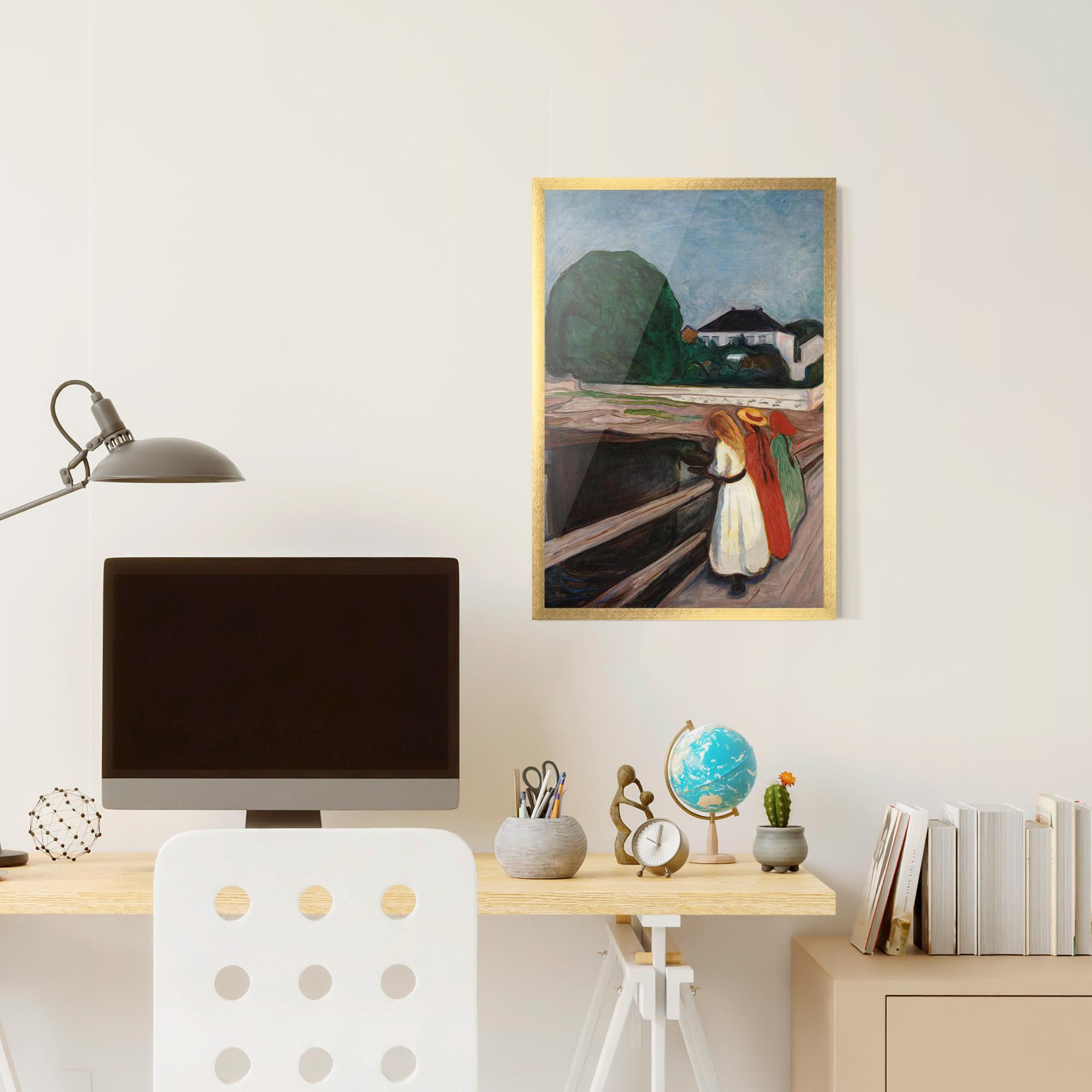 Plakat w Ramie Girls On The Pier mockup 6