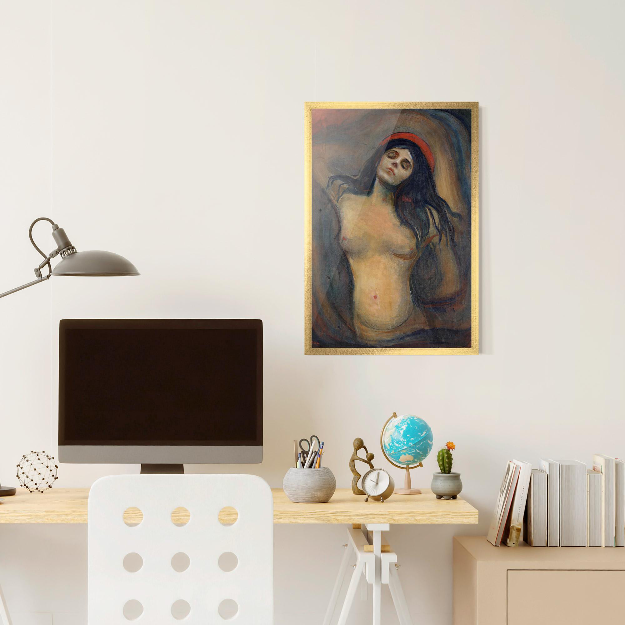 Plakat w Ramie Madonna Oil Painting mockup 6