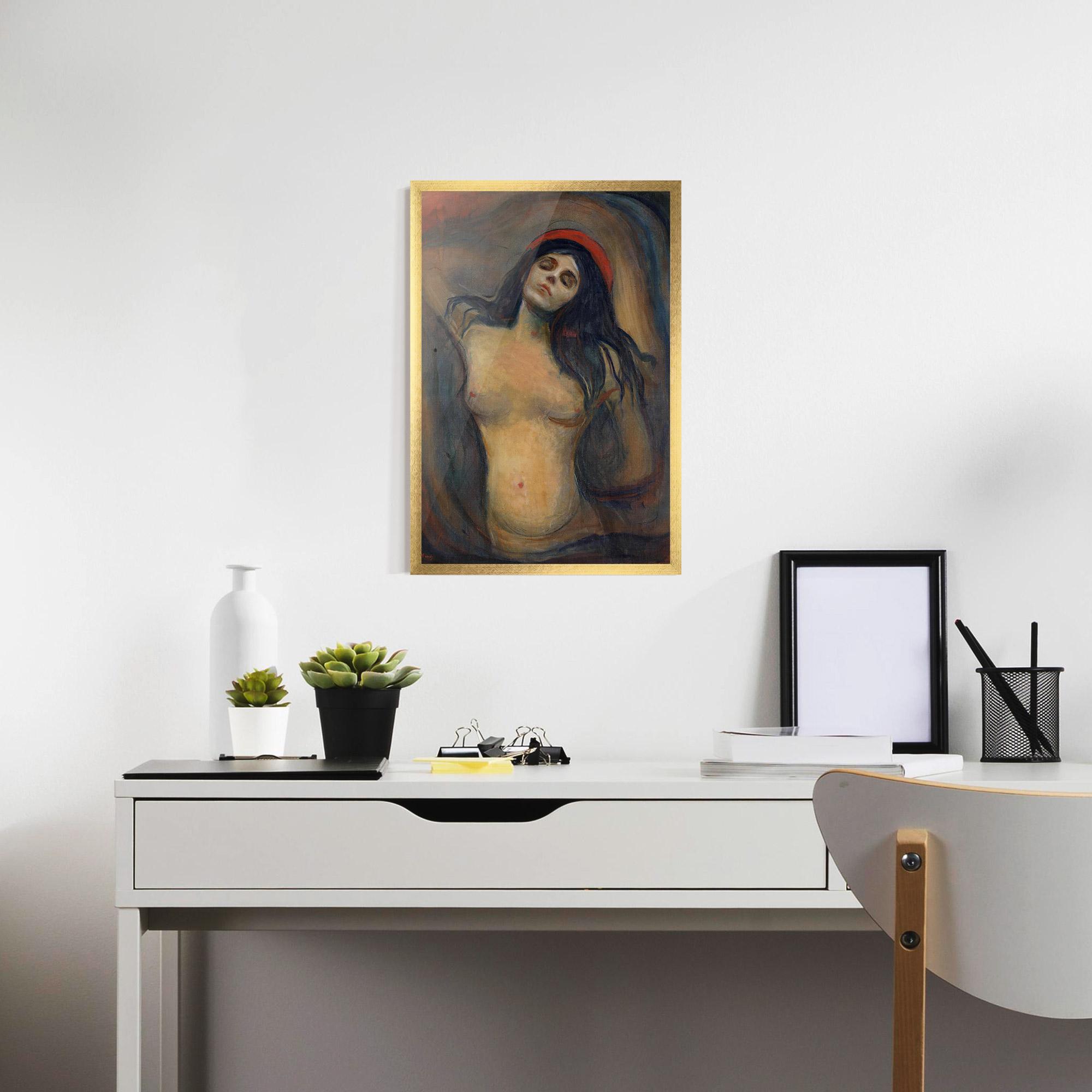 Plakat w Ramie Madonna Oil Painting mockup 7