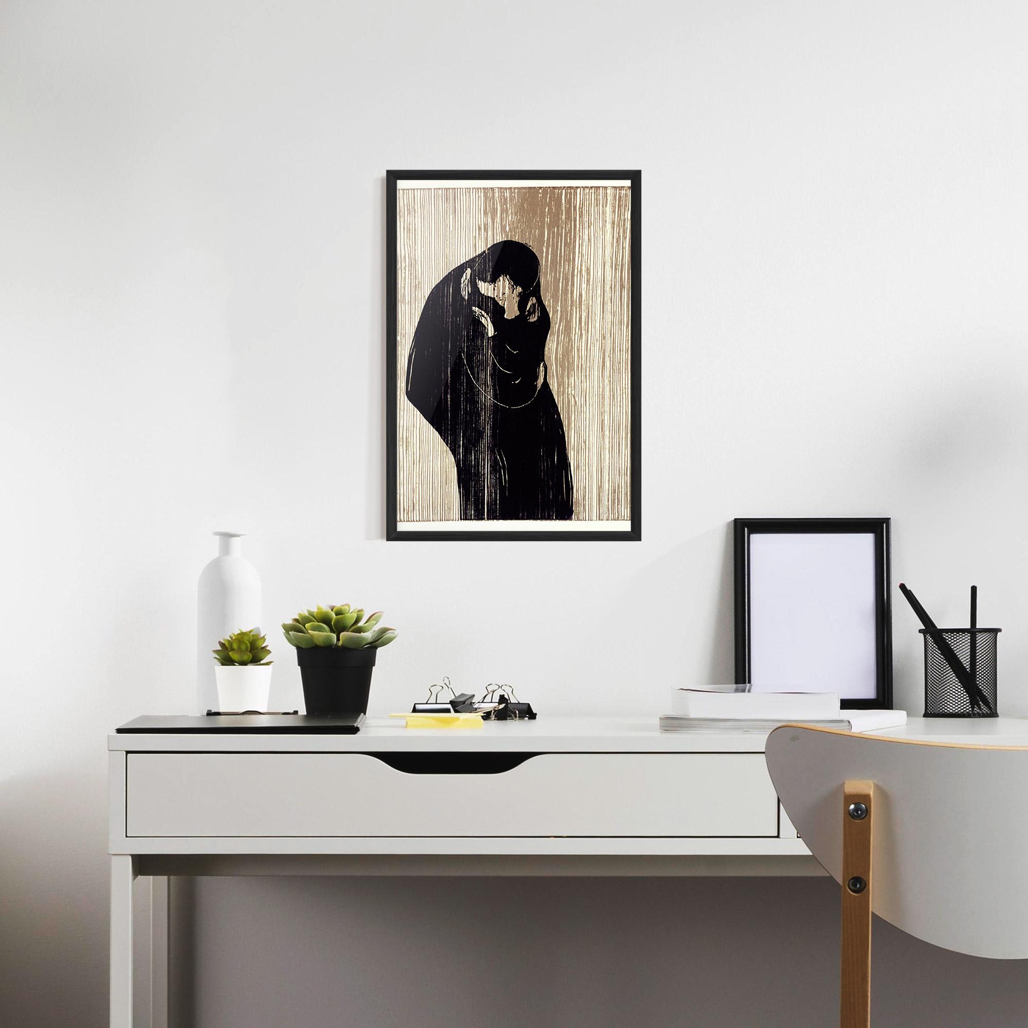 Plakat w Ramie Kiss mockup 7