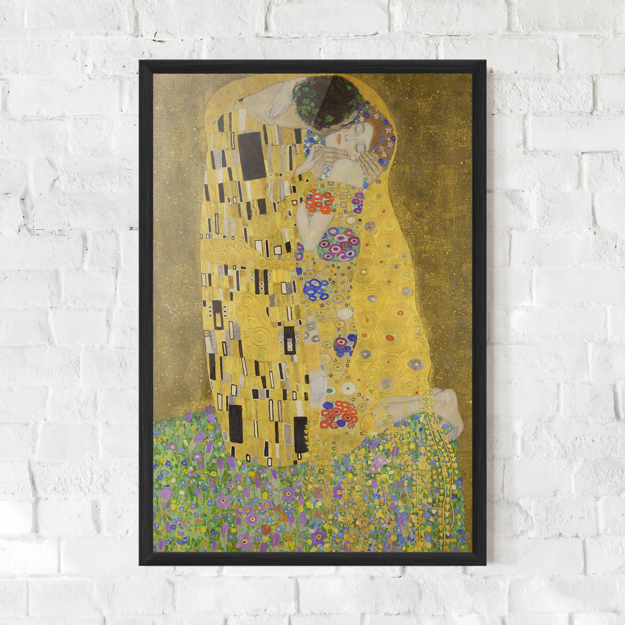 Plakat w Ramie The Kiss mockup 0