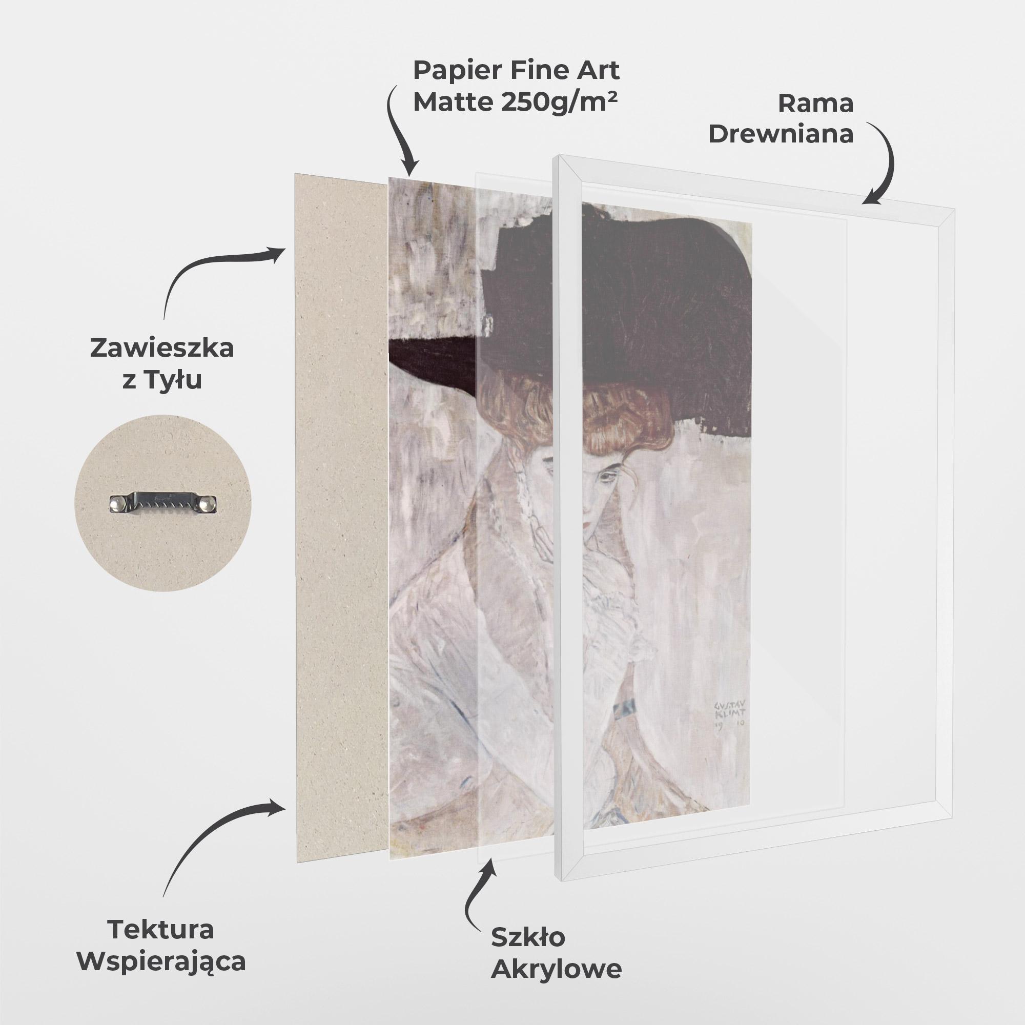 Plakat w Ramie Klimt Woman mockup 1