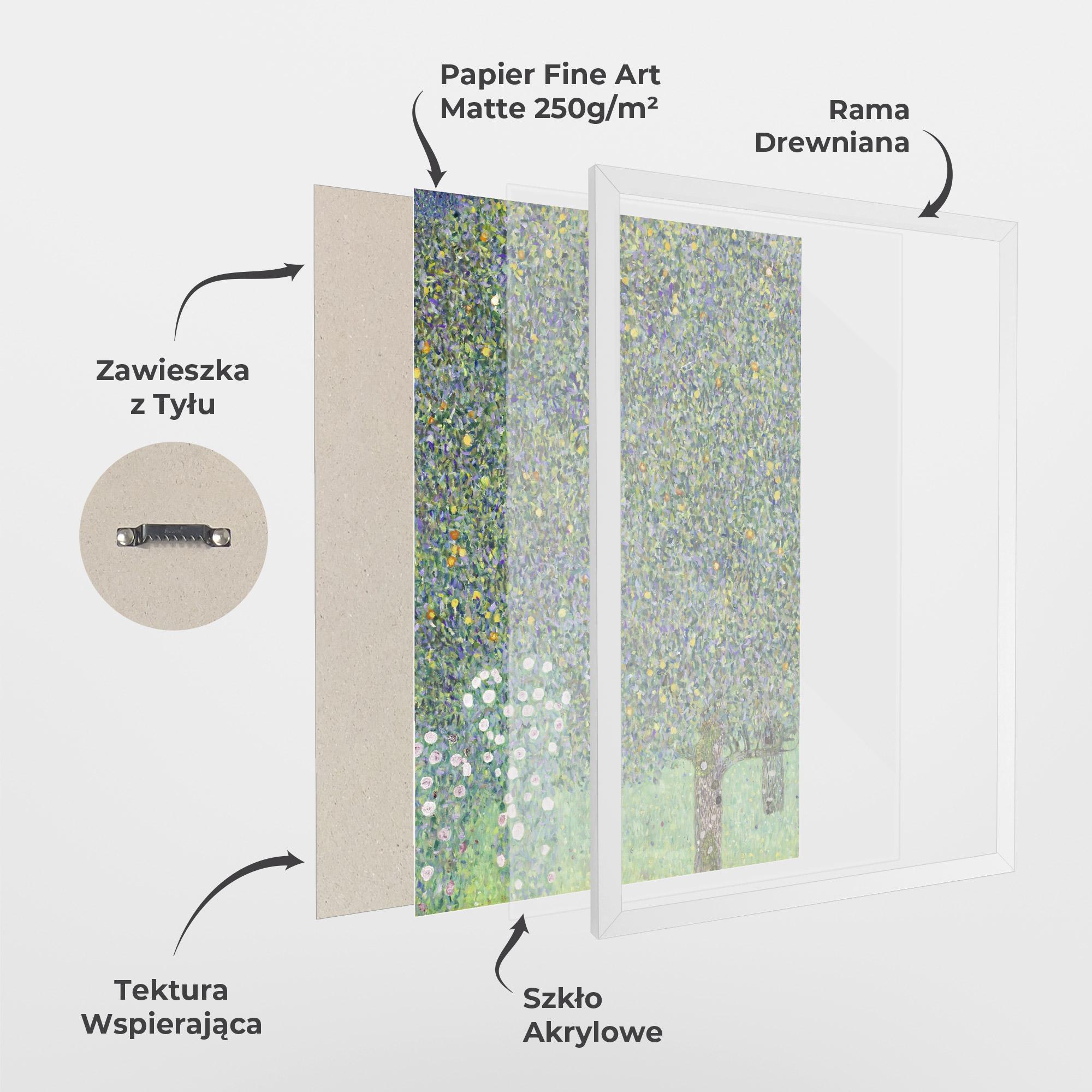 Plakat w Ramie Rosebushes mockup 1