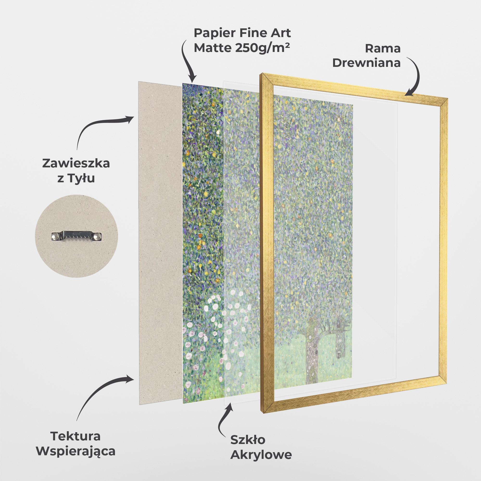 Plakat w Ramie Rosebushes mockup 1