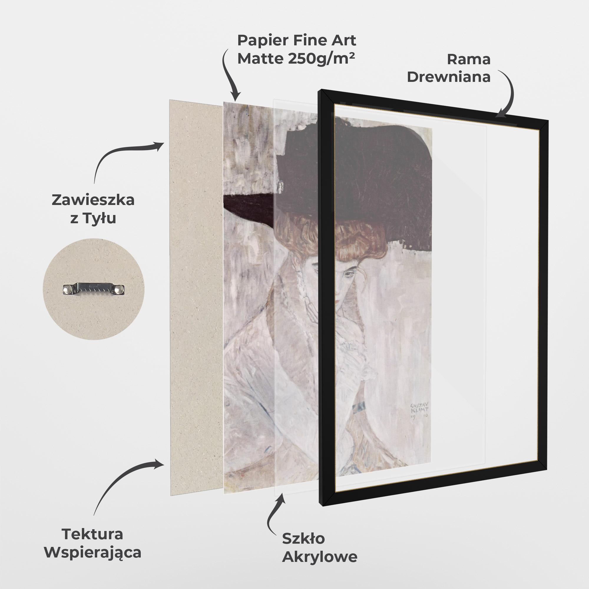 Plakat w Ramie Klimt Woman mockup 1