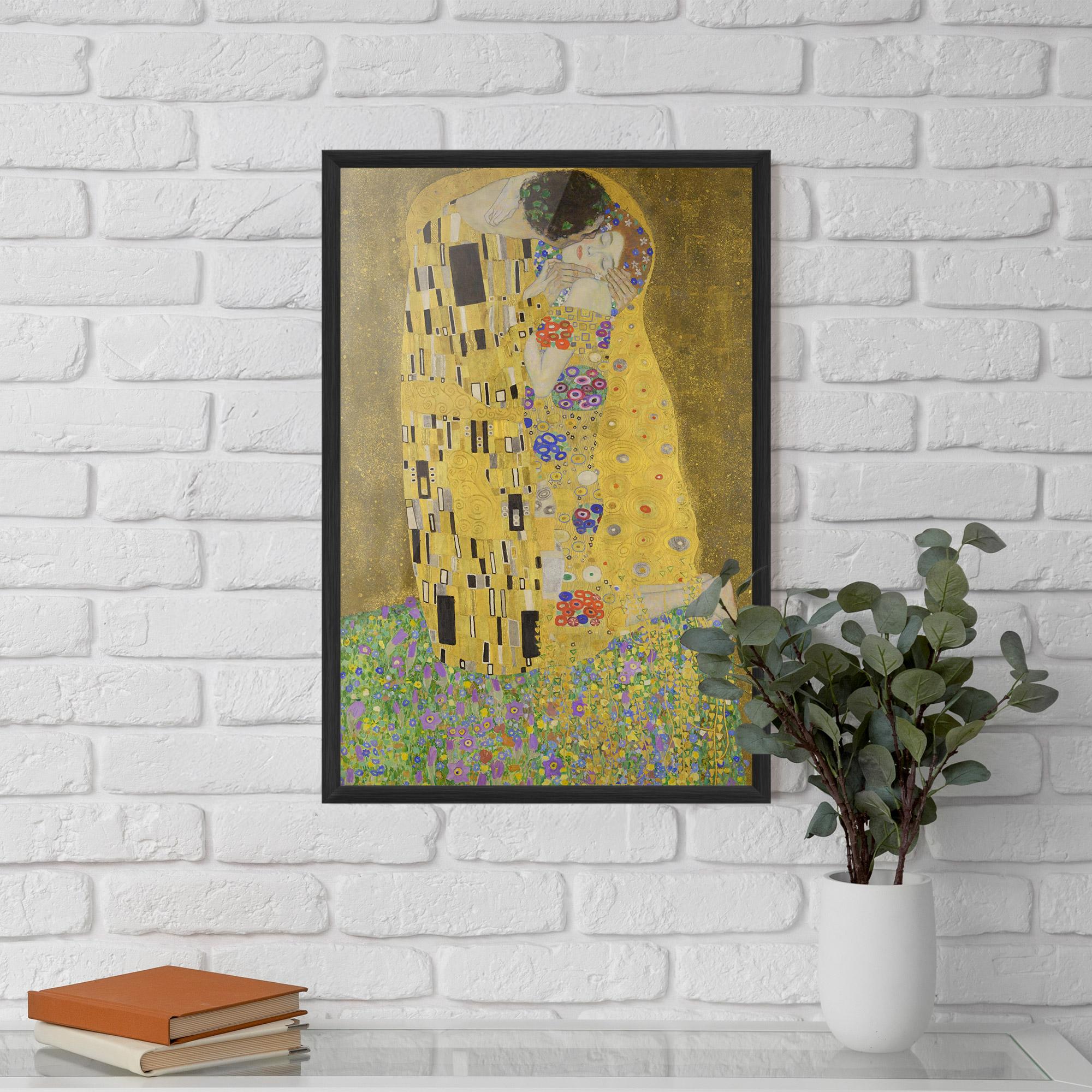 Plakat w Ramie The Kiss mockup 5