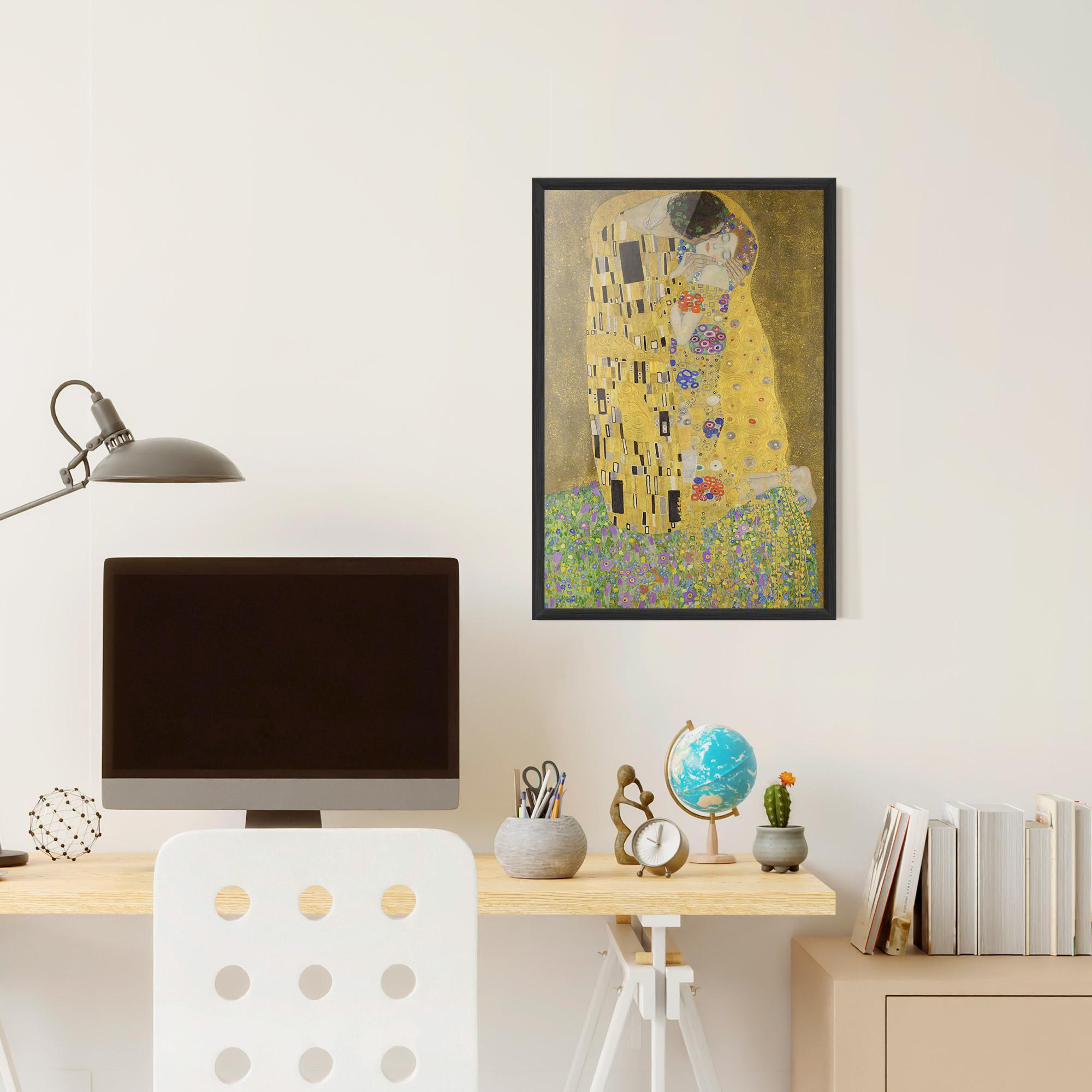 Plakat w Ramie The Kiss mockup 6