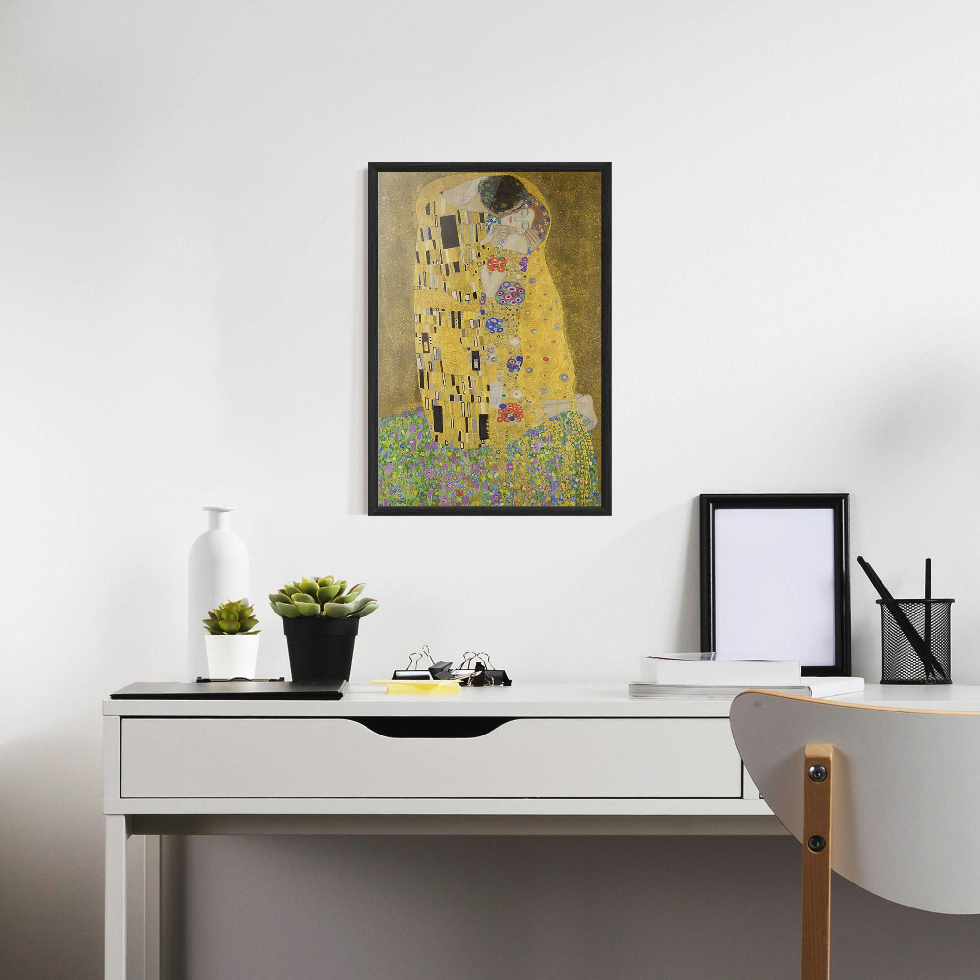 Plakat w Ramie The Kiss mockup 7