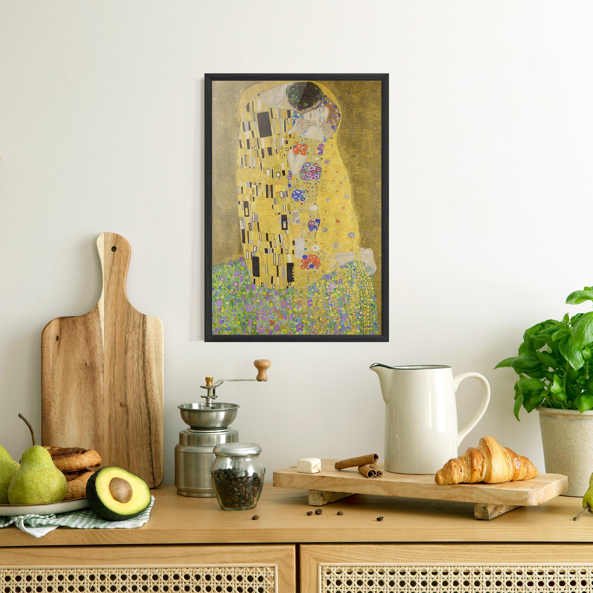 Plakat w Ramie The Kiss mockup 8