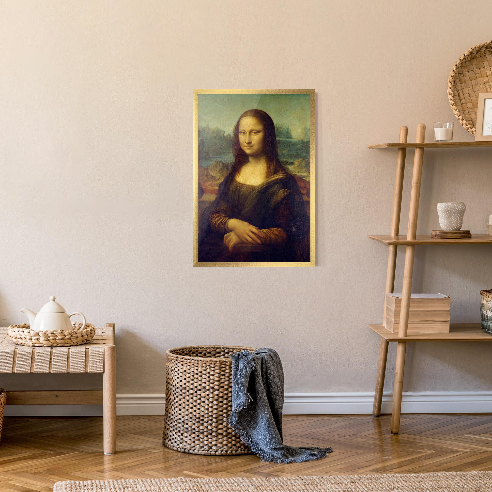 Plakat w Ramie Gioconda By Leonardo Da Vinci mockup 9