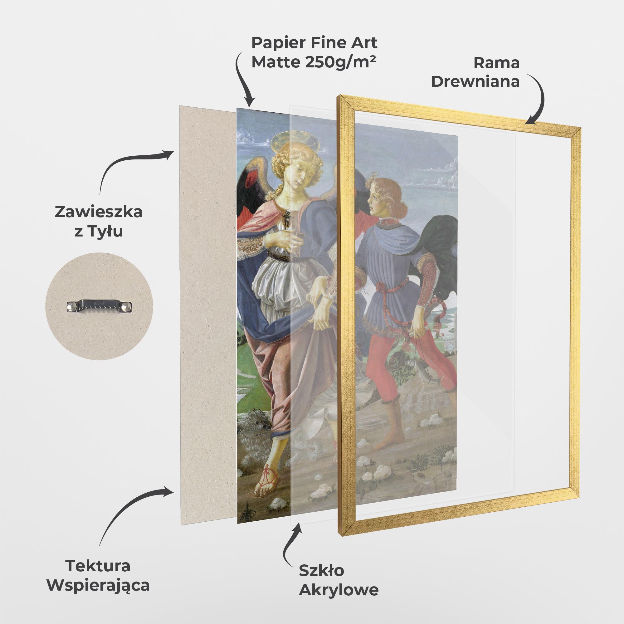Plakat w Ramie Tobias And The Angel mockup 1