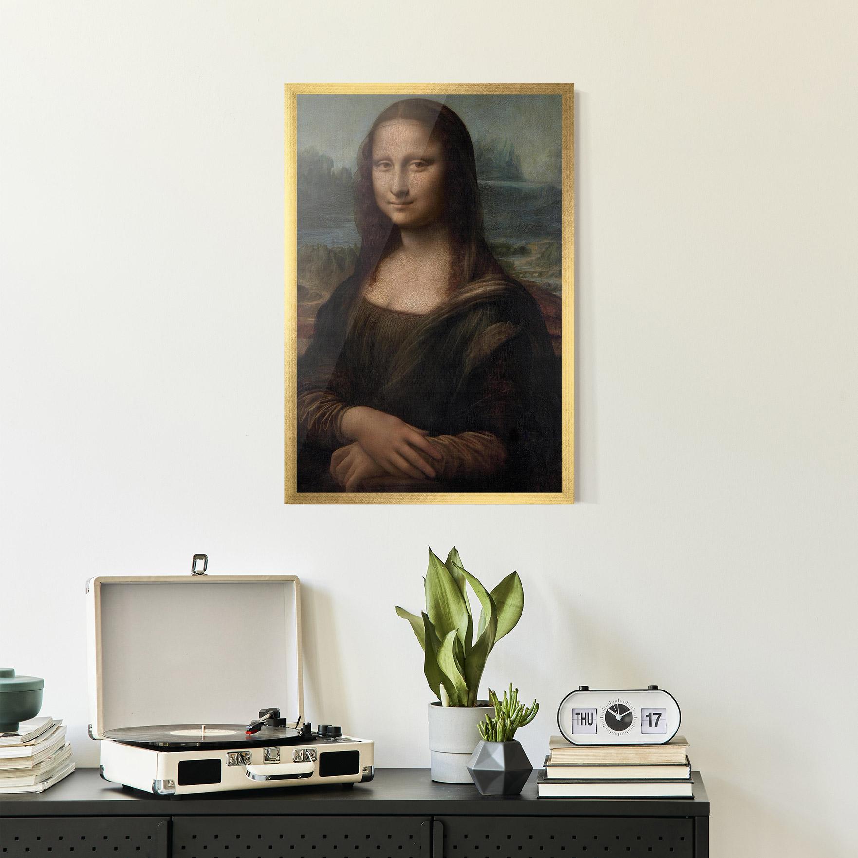 Plakat w Ramie Mona Lisa By Leonardo Da Vinci mockup 2