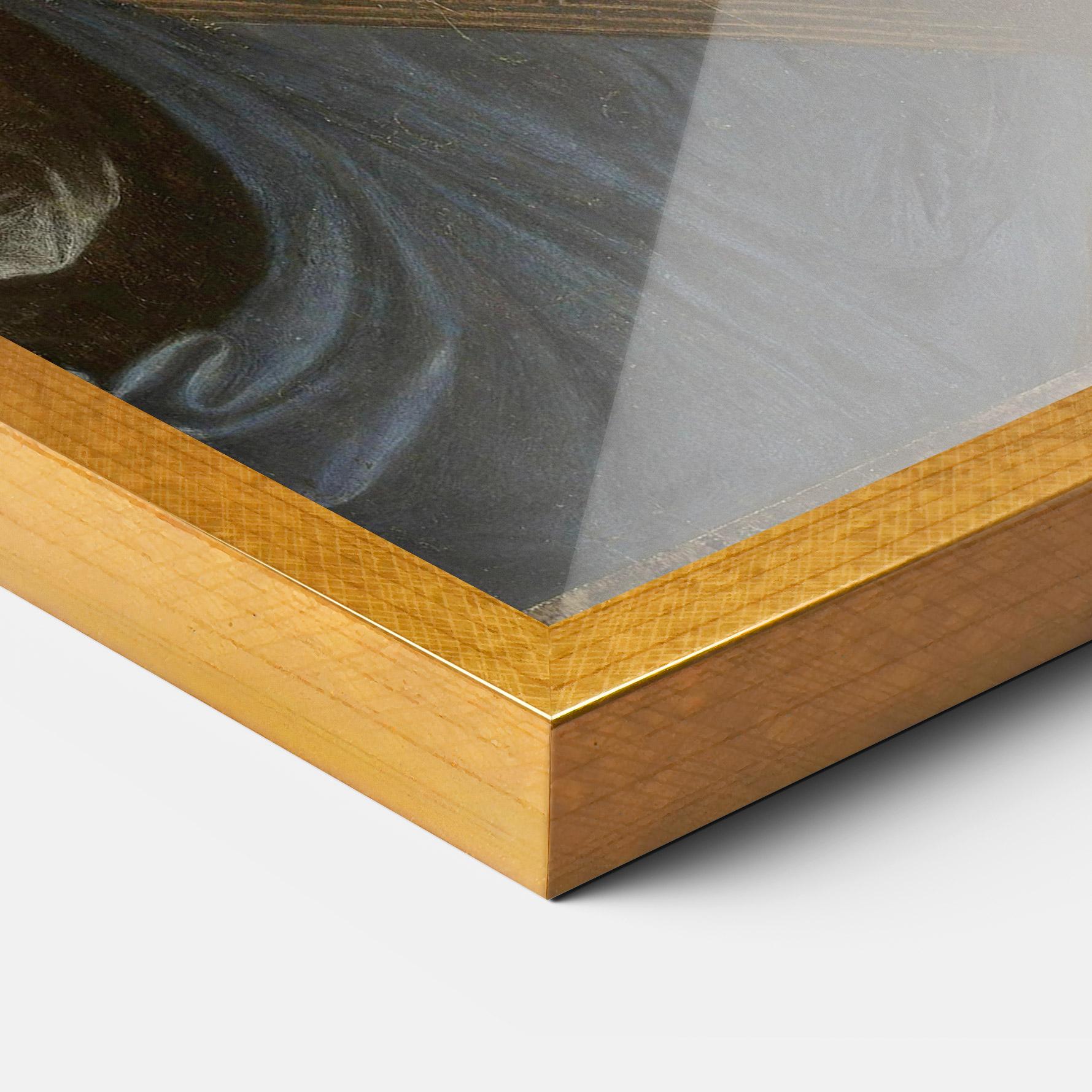 Plakat w Ramie Leonardo Da Vinci Salvator Mundi mockup 3