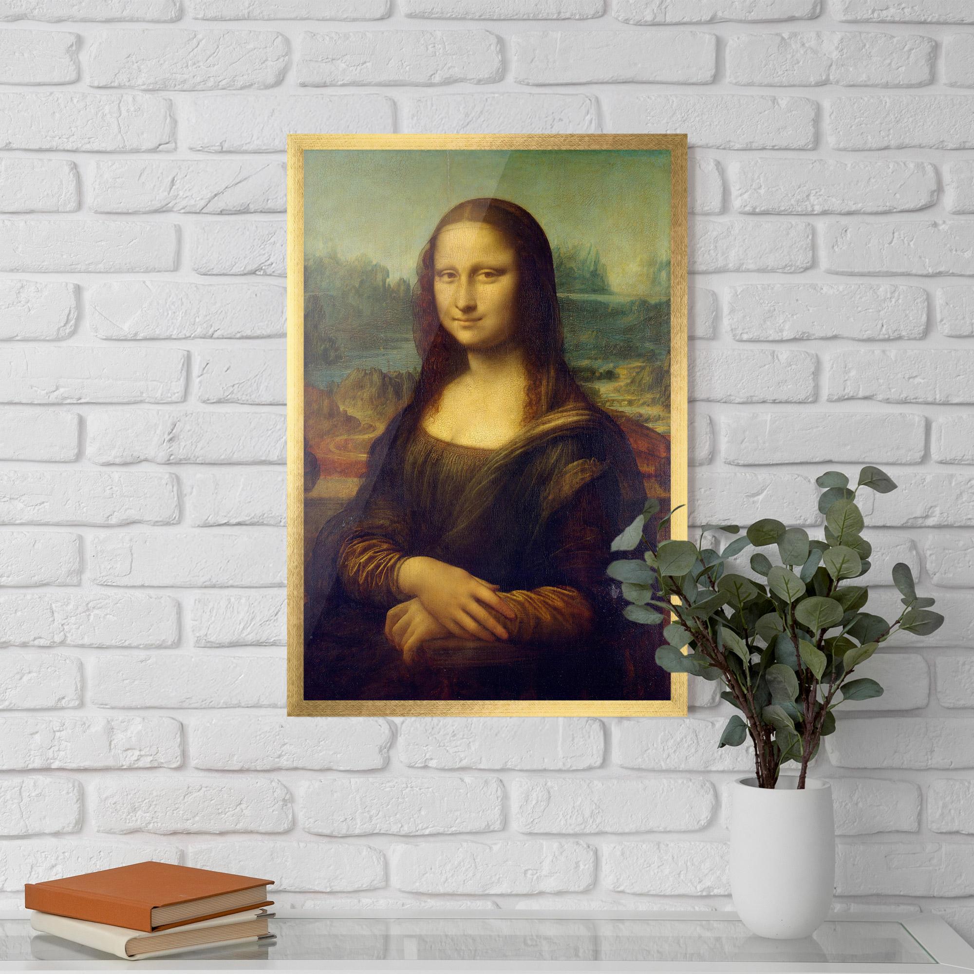 Plakat w Ramie Gioconda By Leonardo Da Vinci mockup 5