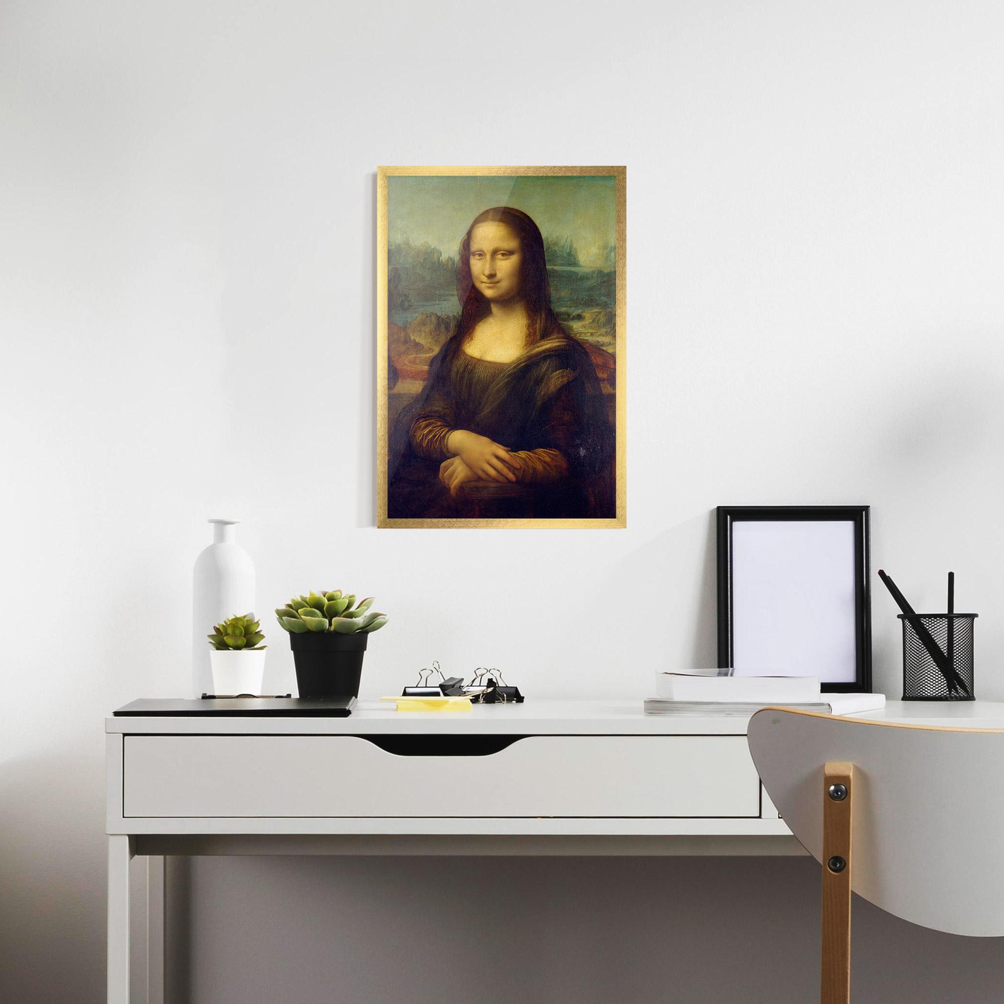 Plakat w Ramie Gioconda By Leonardo Da Vinci mockup 7