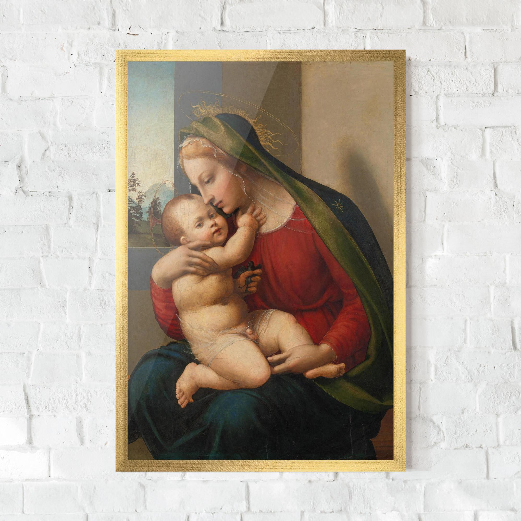 Plakat w Ramie Madonna And Child mockup 0