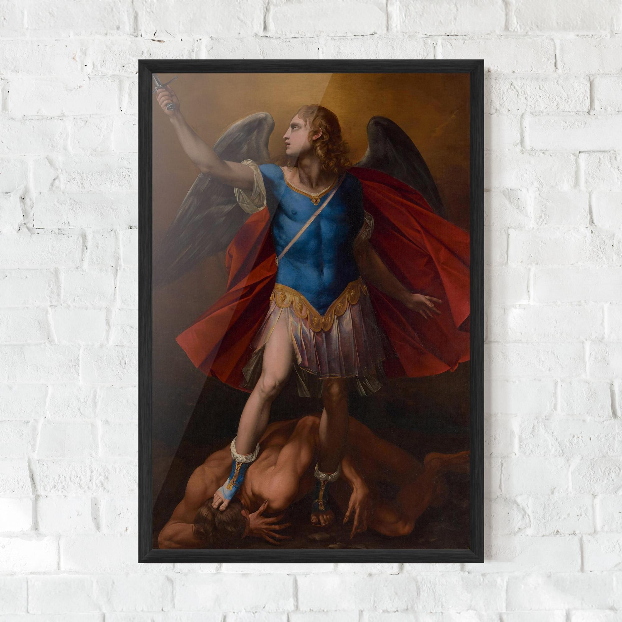 Plakat w Ramie Sword In Upraised mockup 0