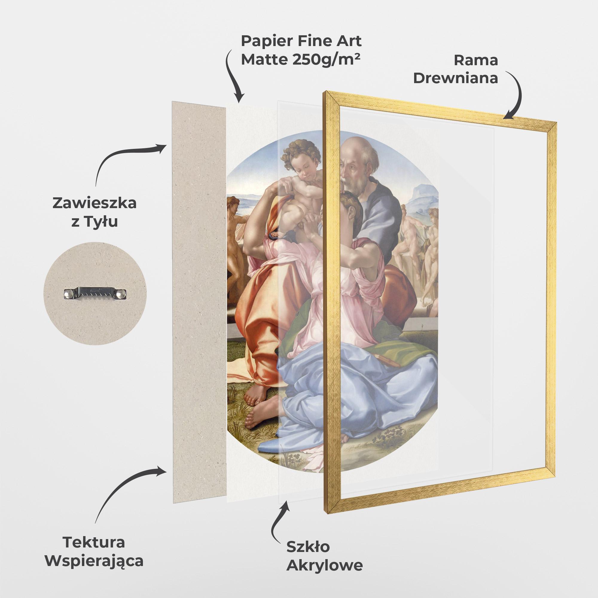 Plakat w Ramie Doni Tondo mockup 1