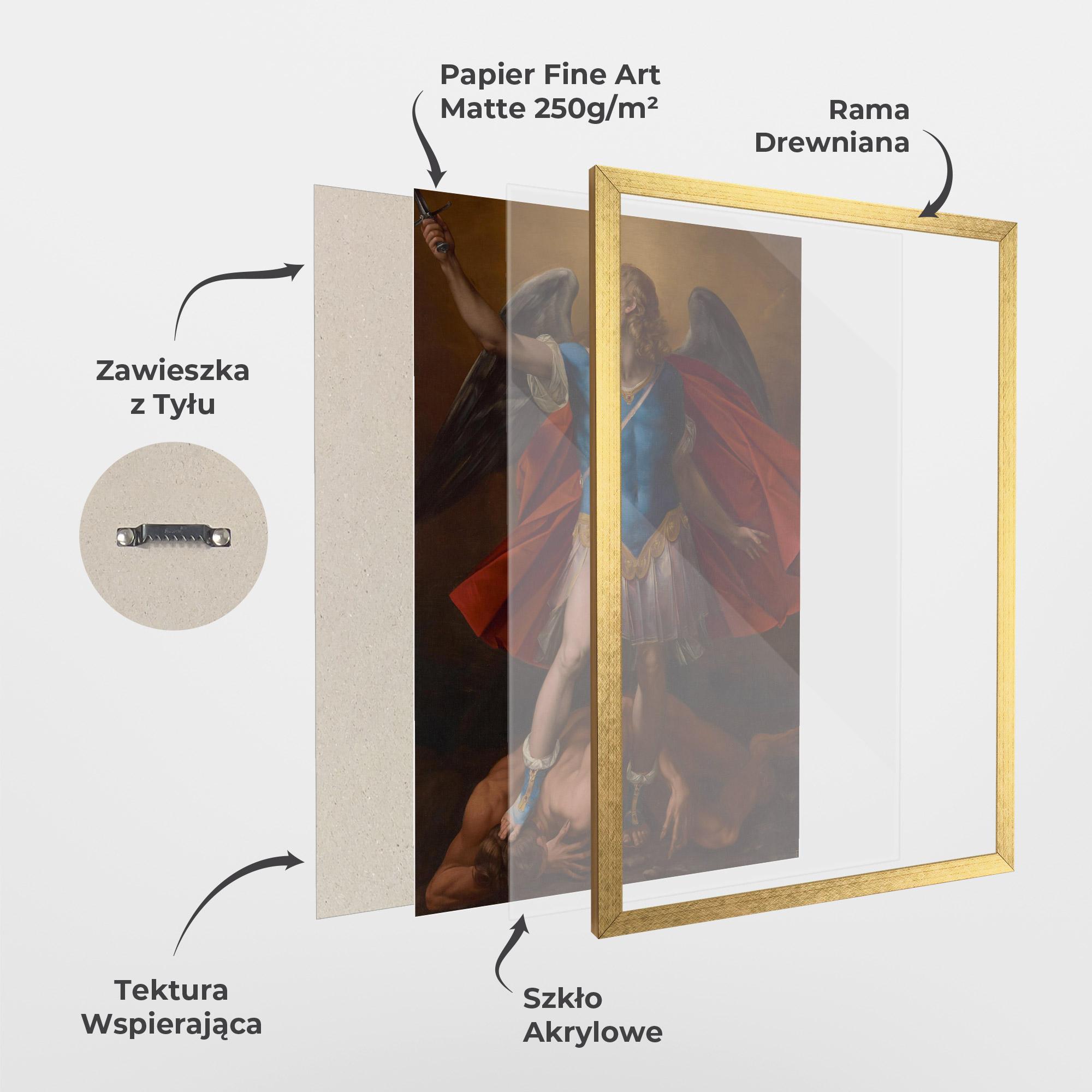 Plakat w Ramie Sword In Upraised mockup 1