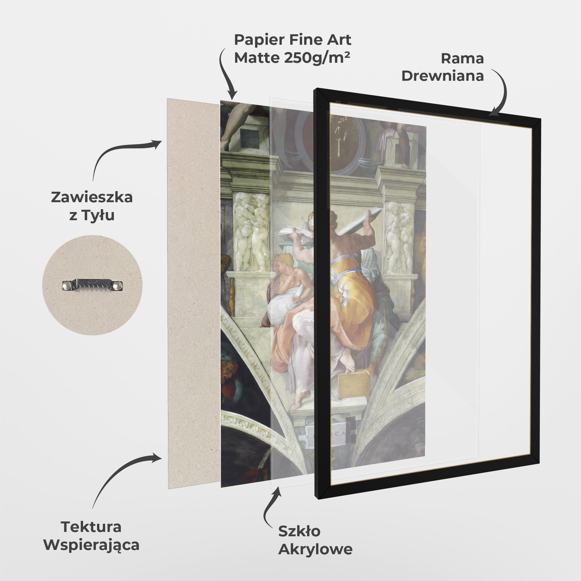 Plakat w Ramie Libyan Sibyles mockup 1