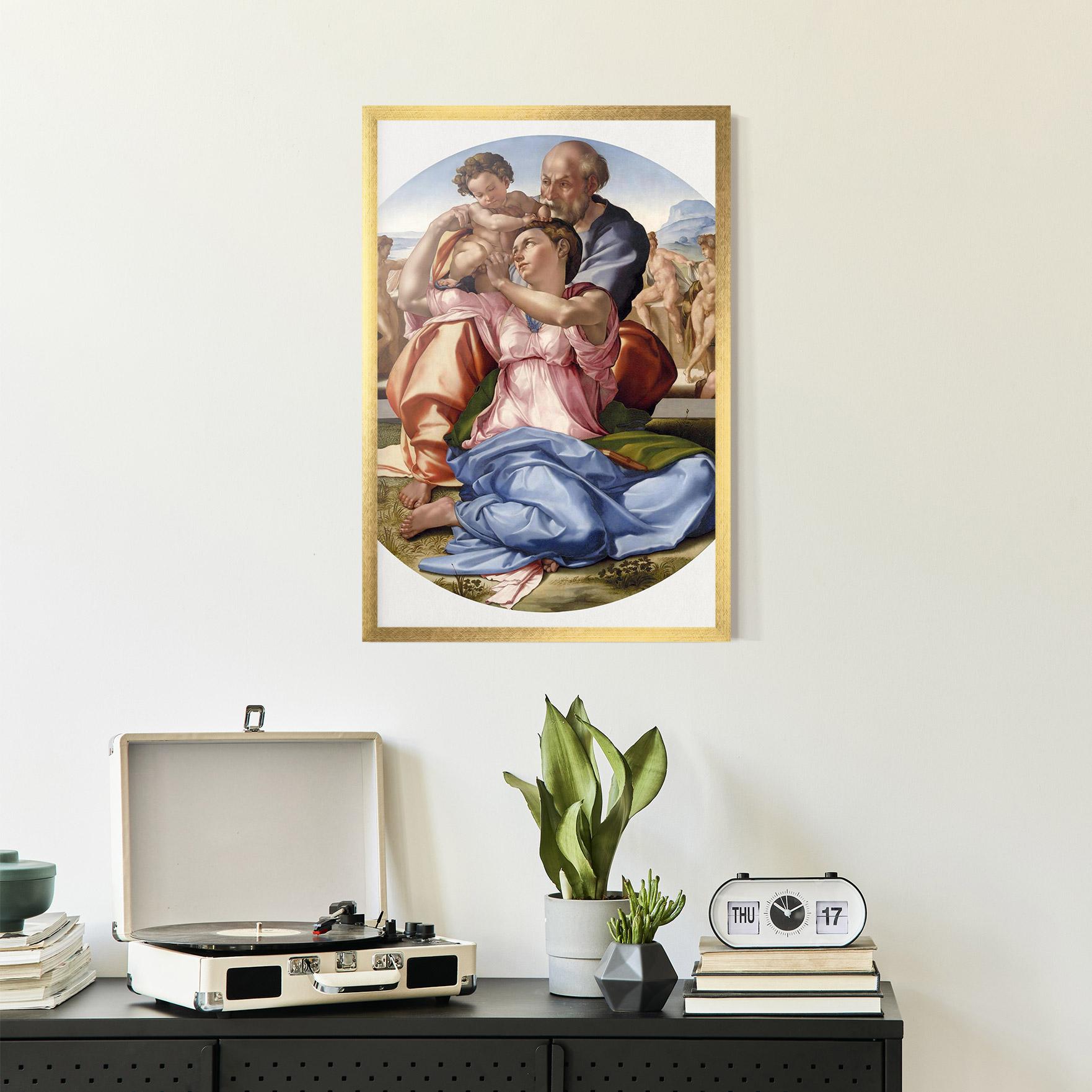 Plakat w Ramie Doni Tondo mockup 2