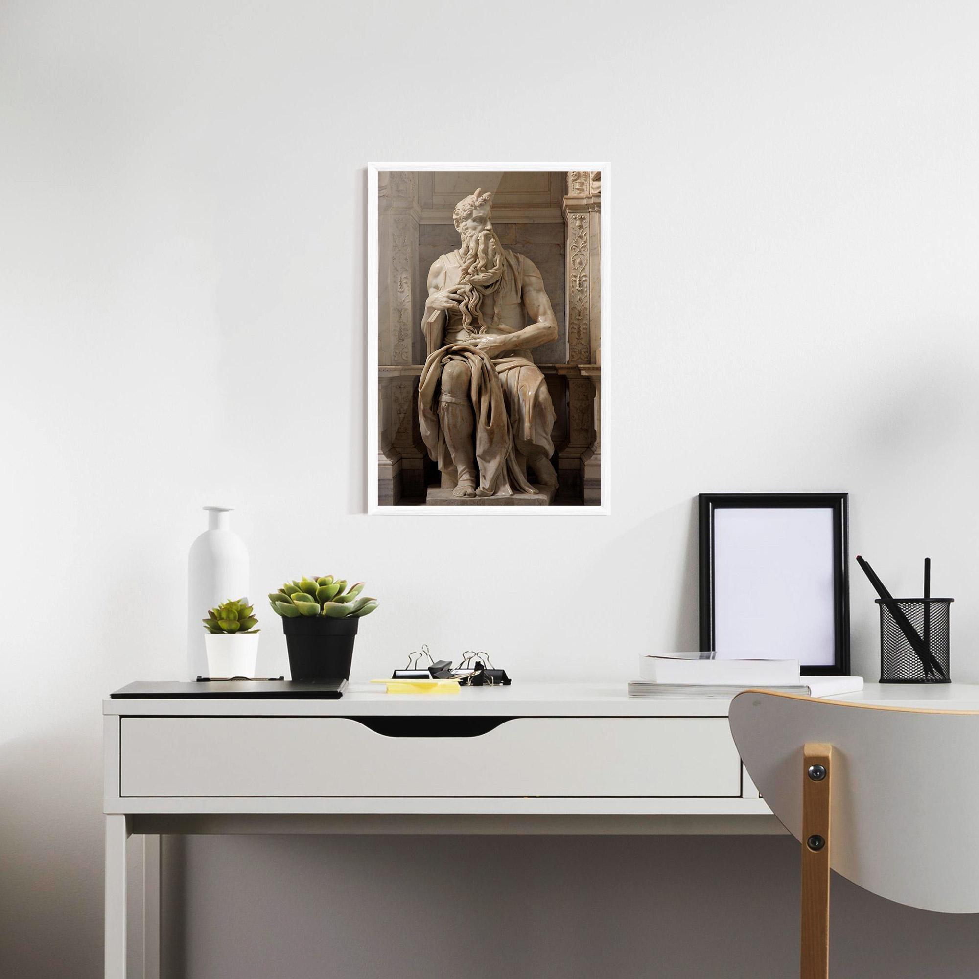 Plakat w Ramie Statue Moses mockup 7