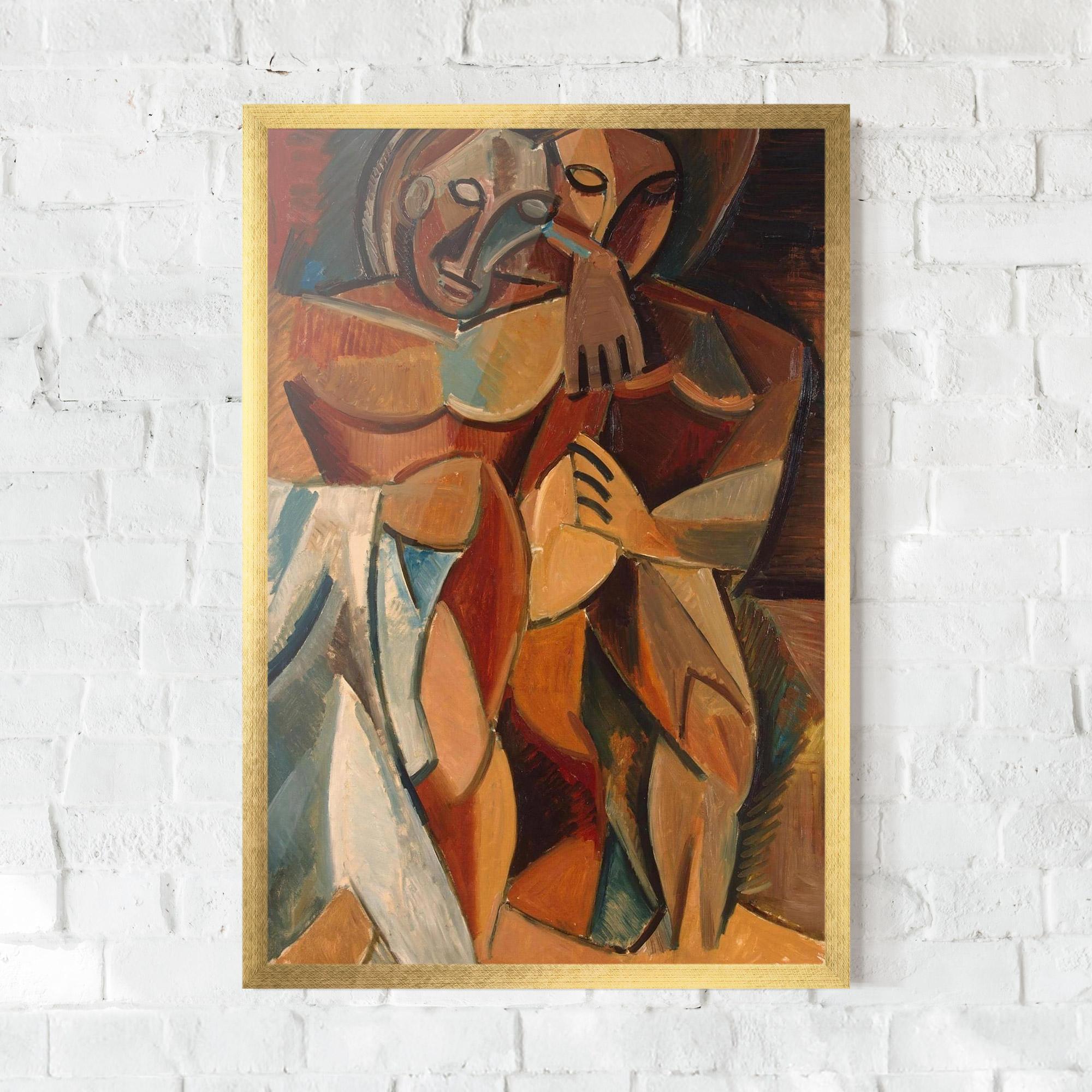 Plakat w Ramie Friendship Two Nudes mockup 0