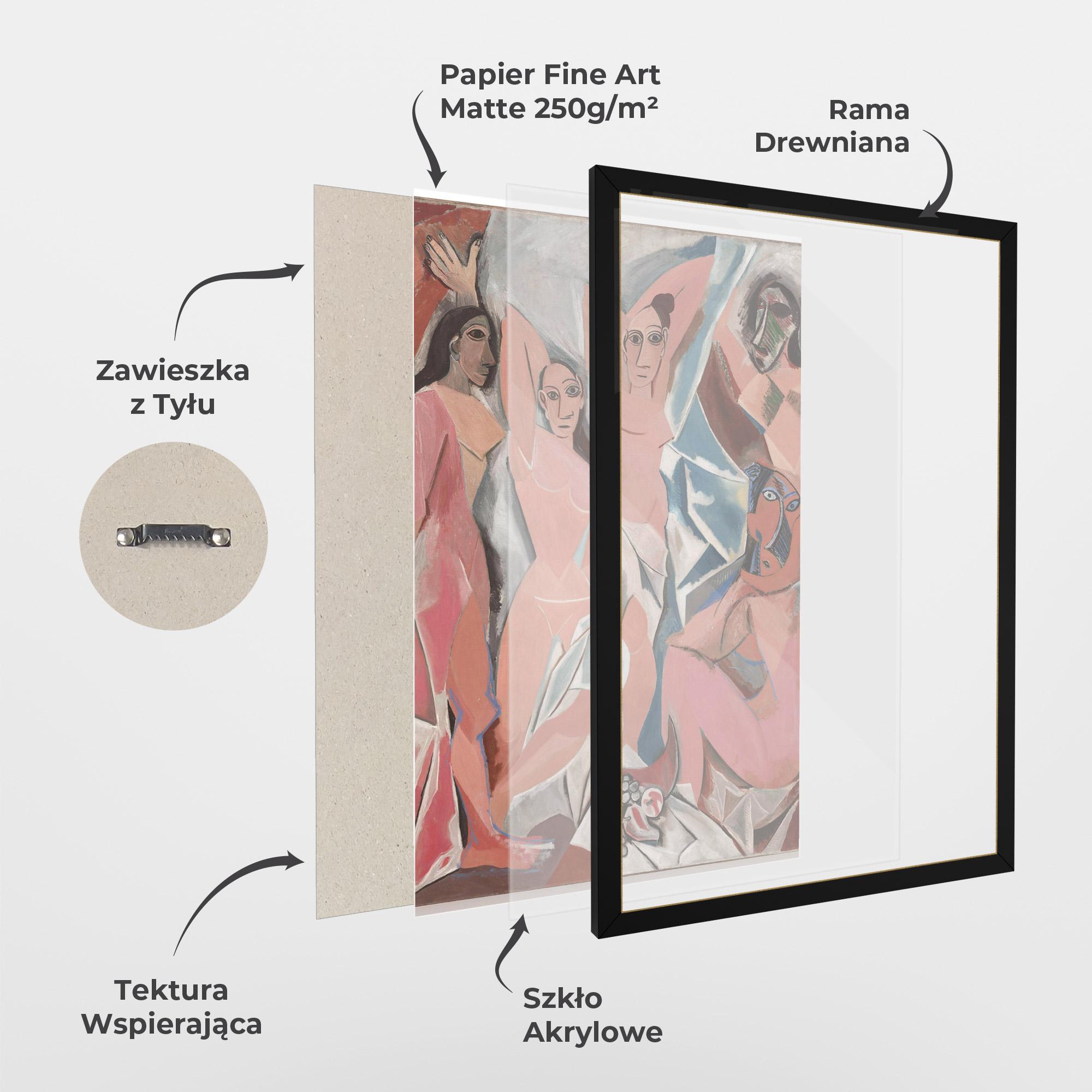 Plakat w Ramie Les Demoiselles mockup 1