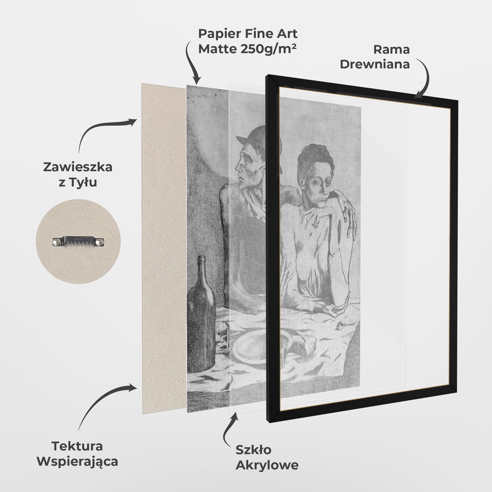 Plakat w Ramie The Frugal Repast mockup 1