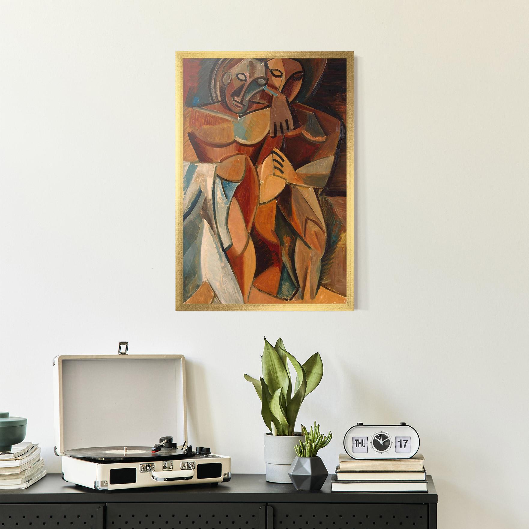 Plakat w Ramie Friendship Two Nudes mockup 2