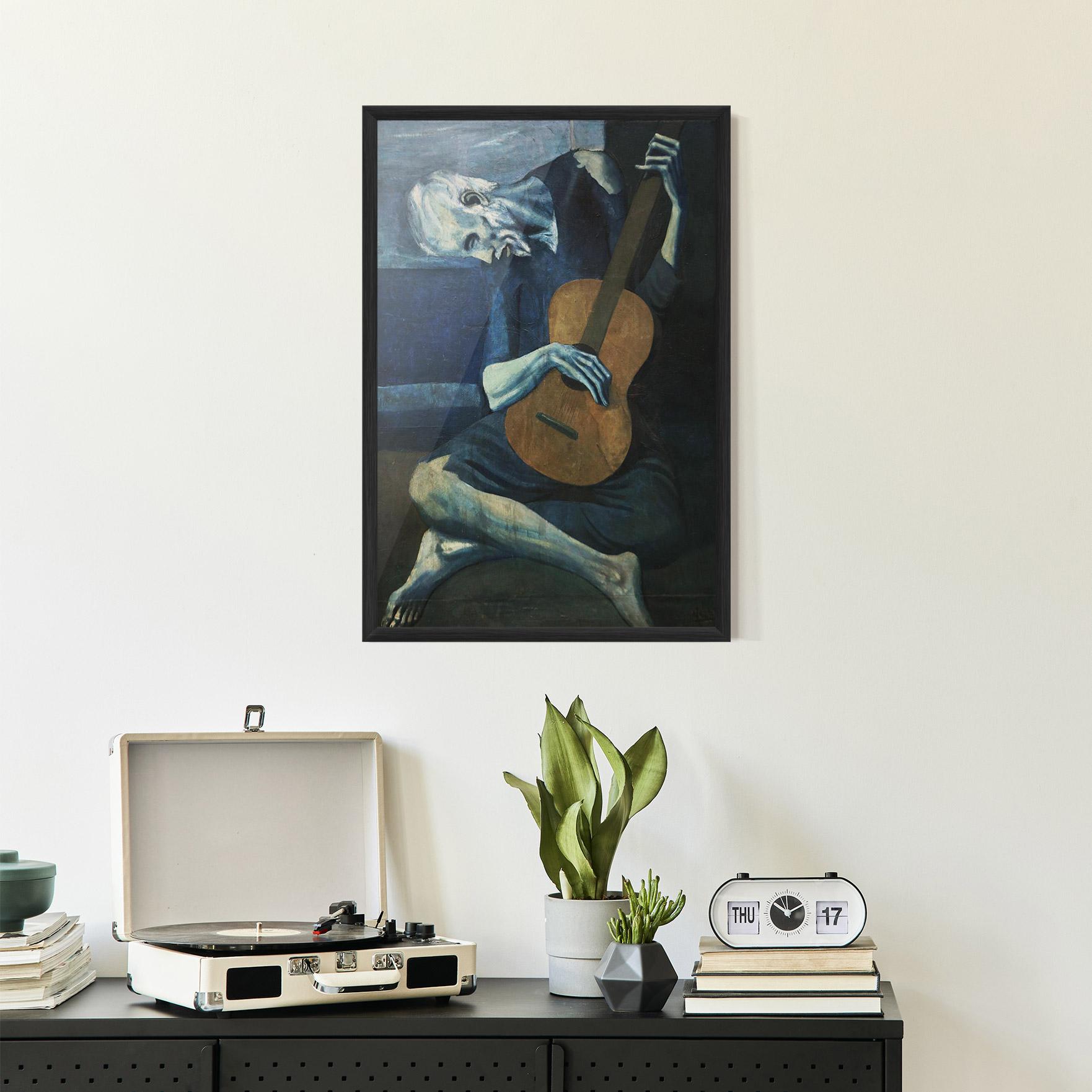 Plakat w Ramie Old Guitarist mockup 2