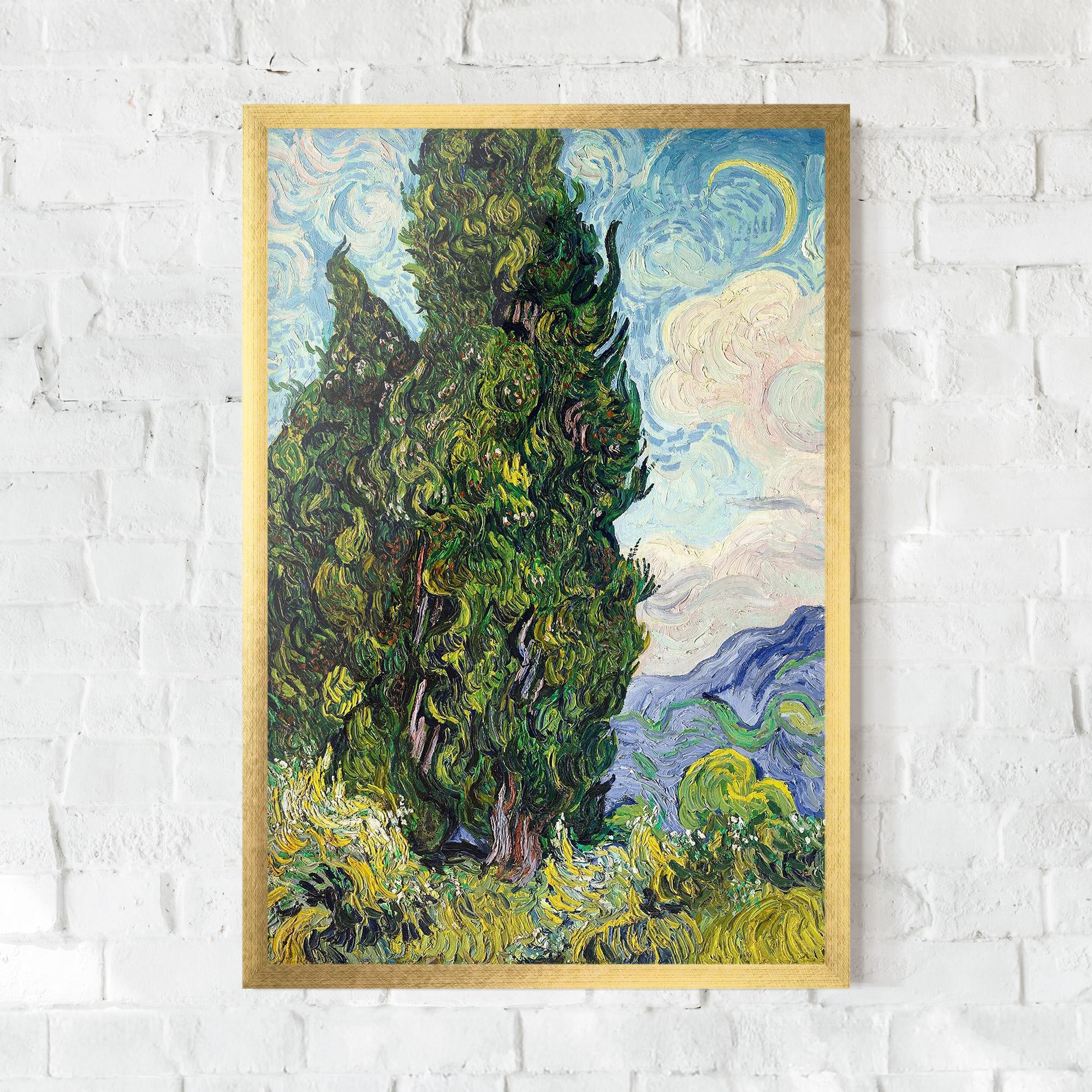 Plakat w Ramie Cypresses mockup 0