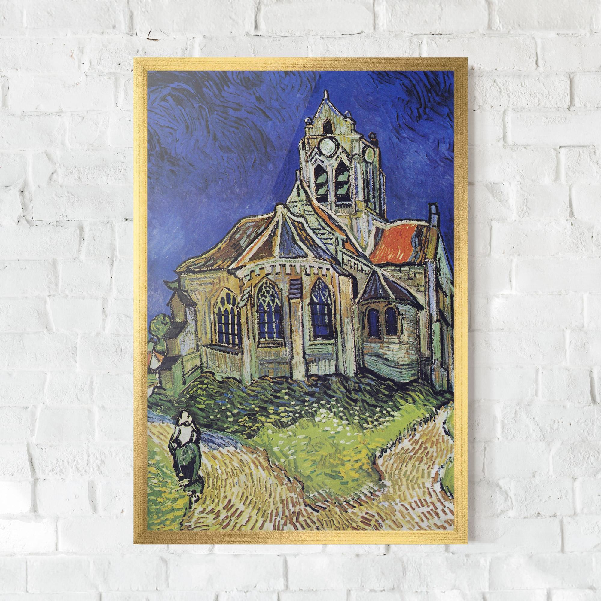 Plakat w Ramie The Church At Auvers mockup 0