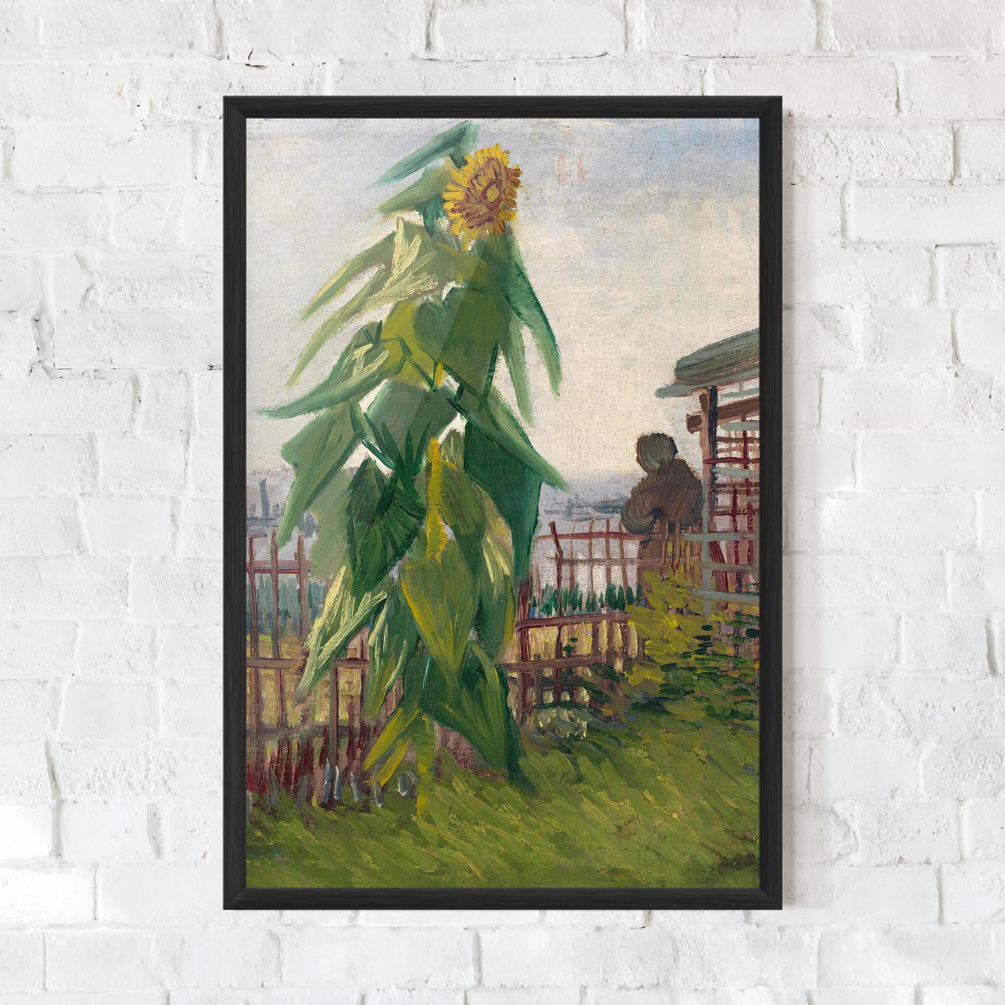Plakat w Ramie Allotment With Sunflower mockup 0