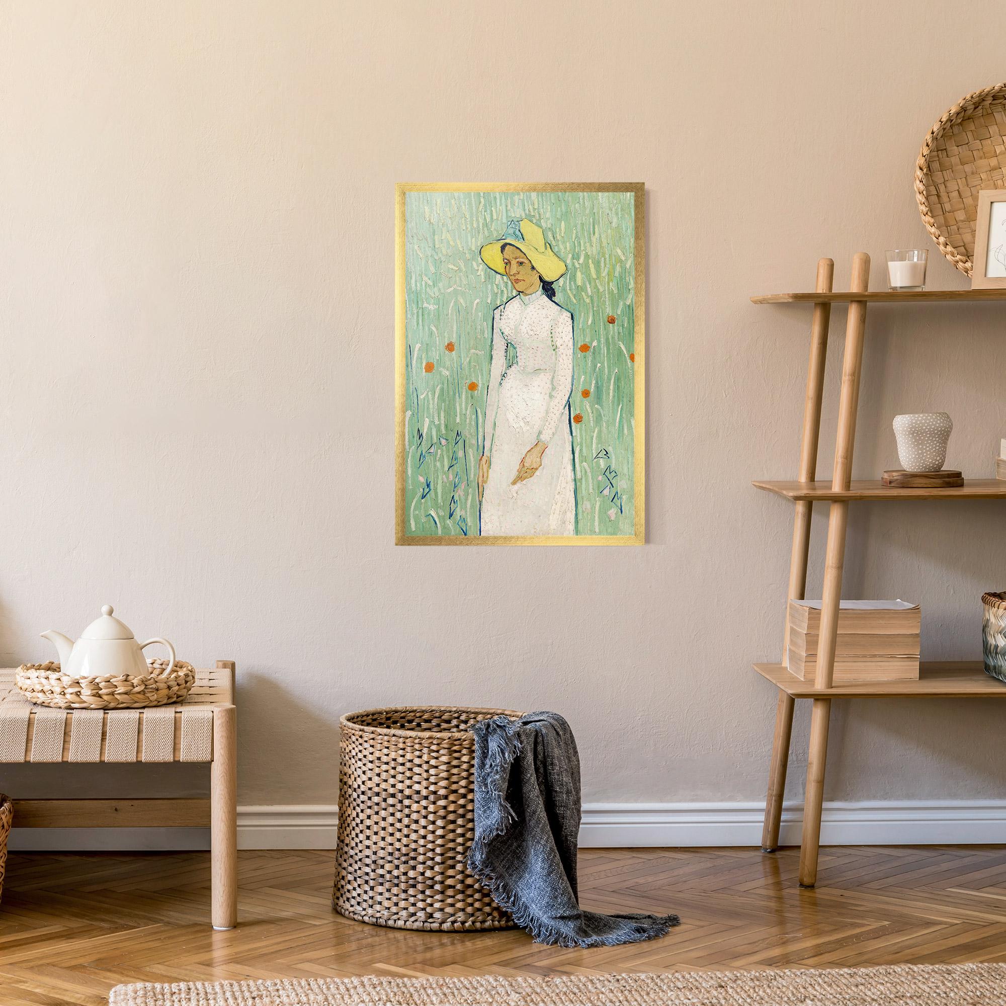 Plakat w Ramie Girl In White mockup 9