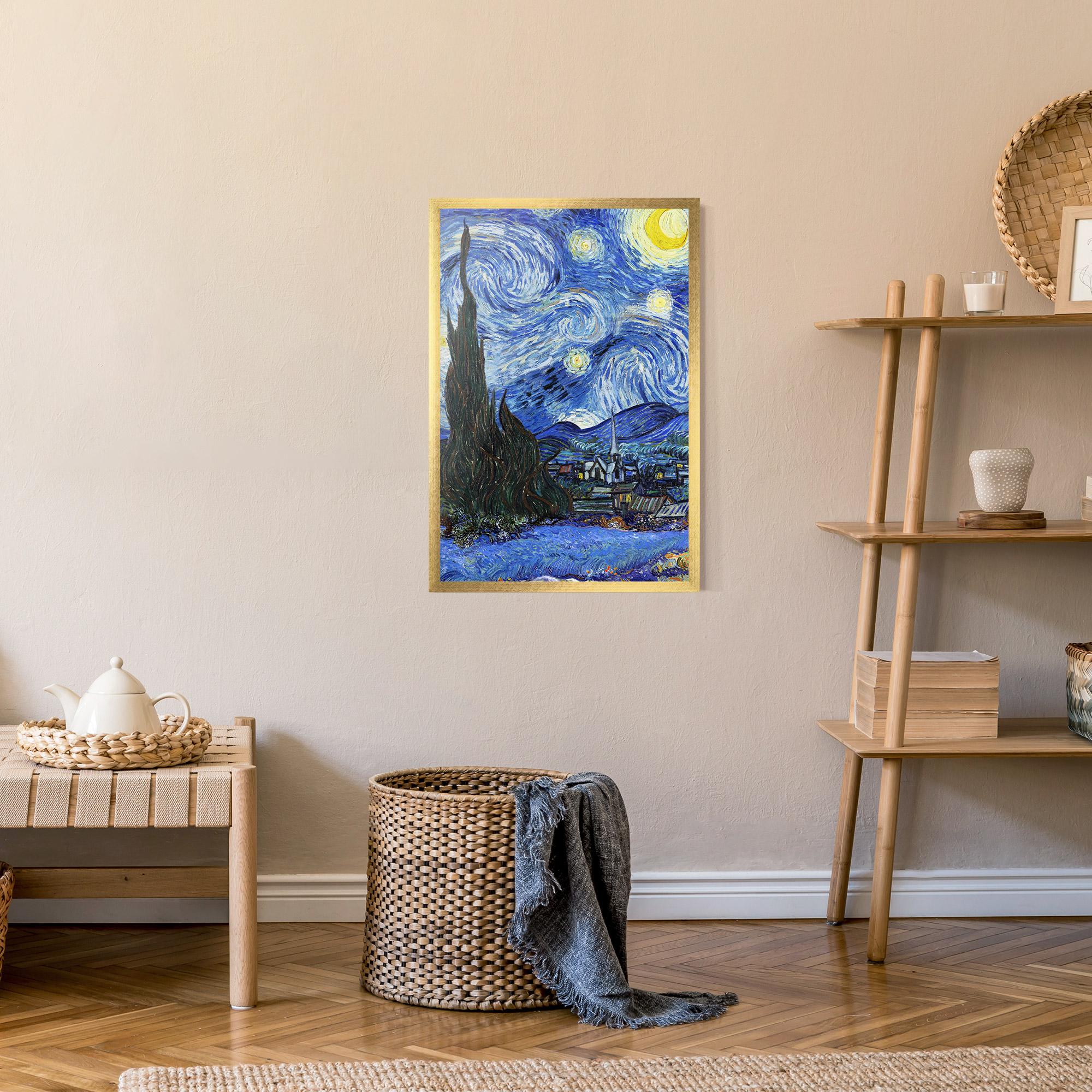 Plakat w Ramie Starry Night Art mockup 9