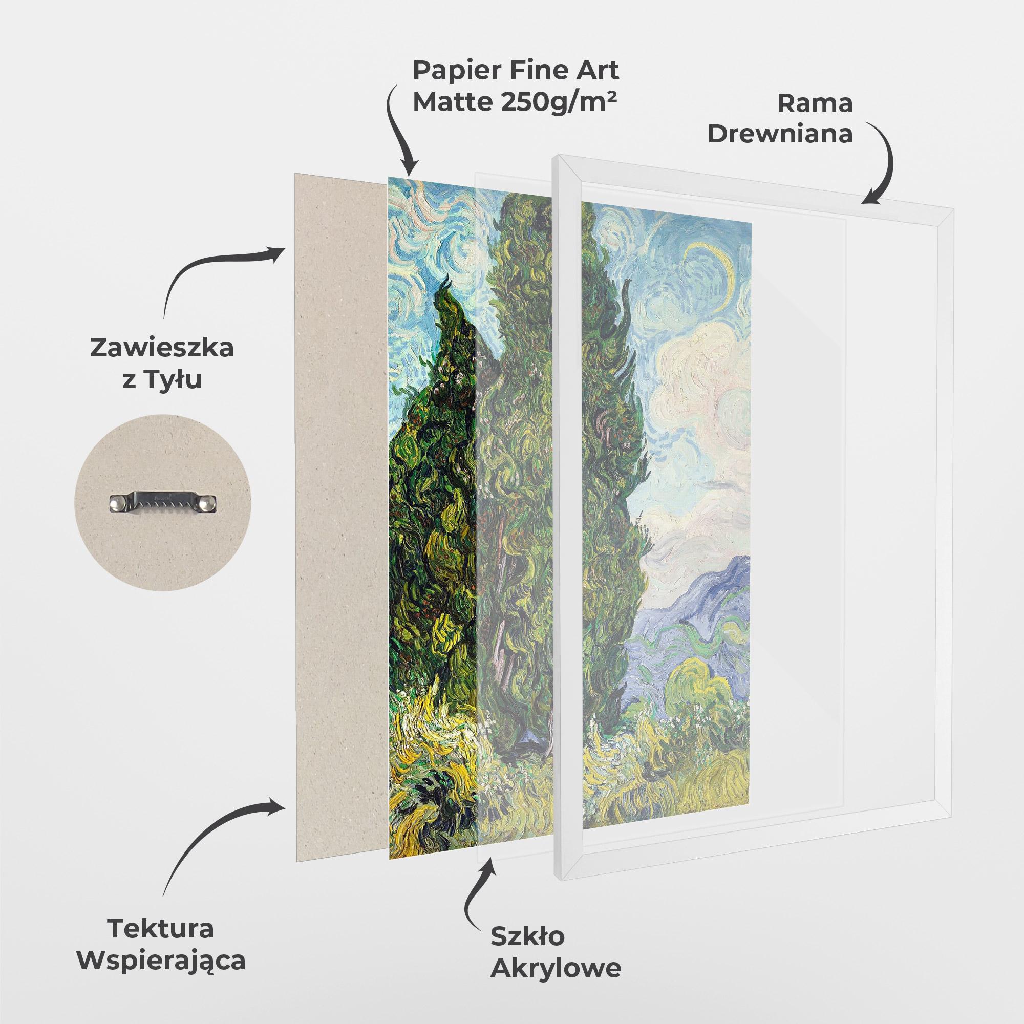 Plakat w Ramie Cypresses mockup 1