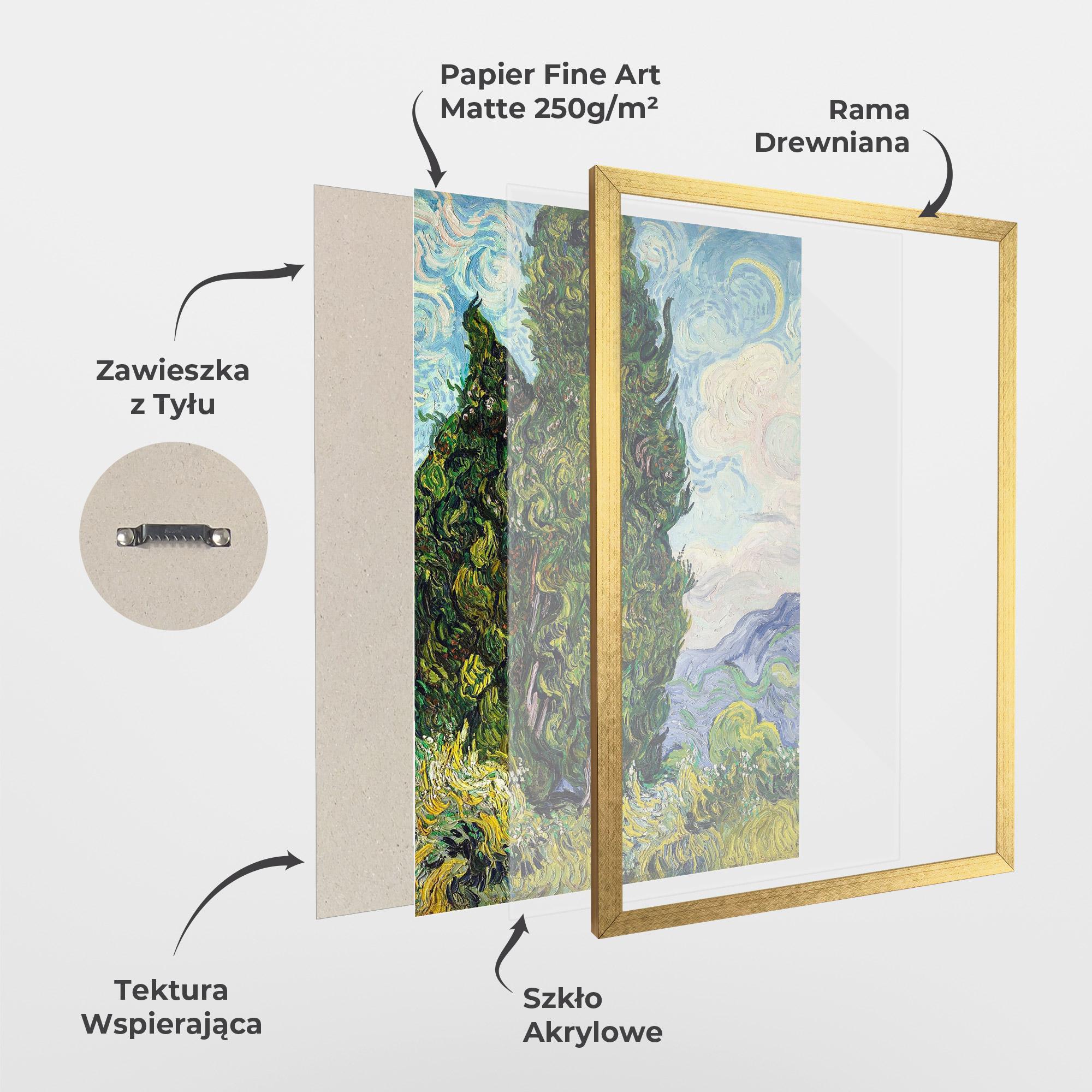 Plakat w Ramie Cypresses mockup 1