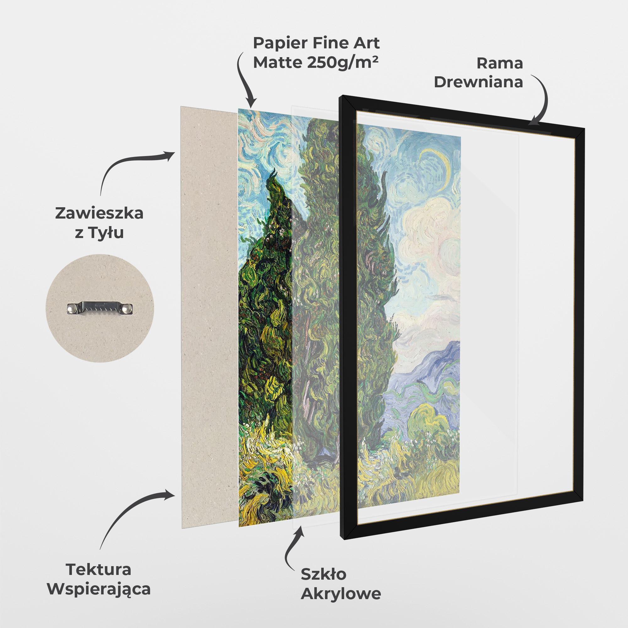 Plakat w Ramie Cypresses mockup 1