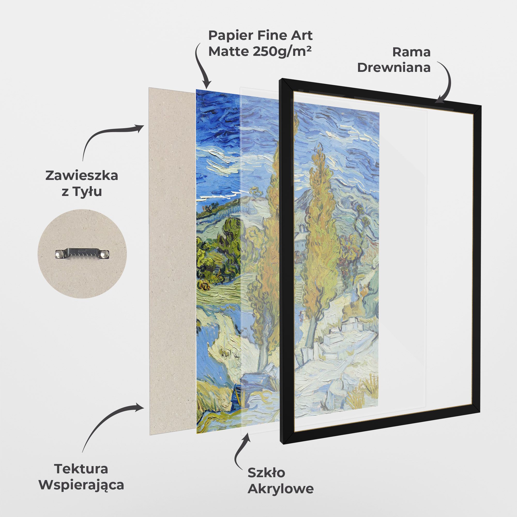 Poplars At Saint Remy mockup 1