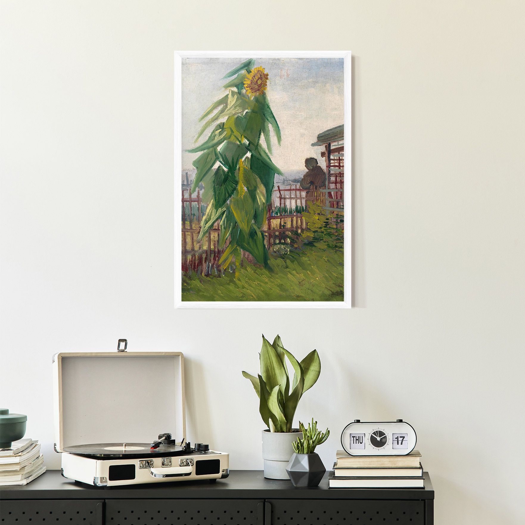 Allotment With Sunflower mockup 2