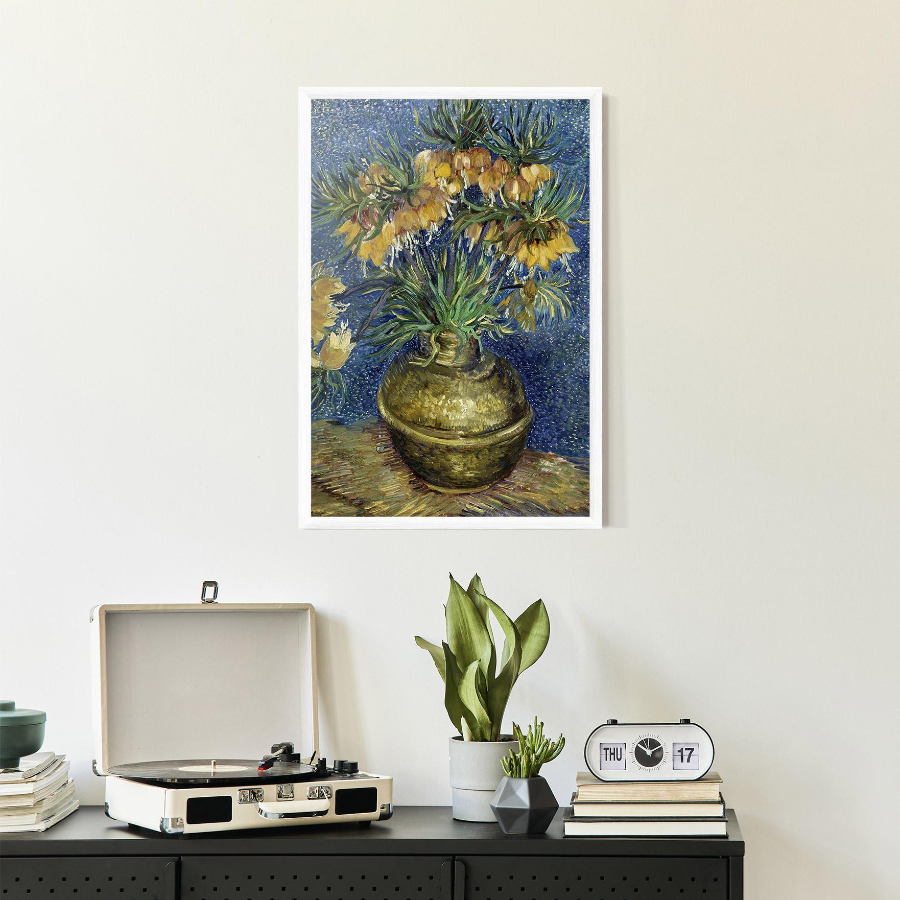 Plakat w Ramie Imperial Fritillaries Art mockup 2