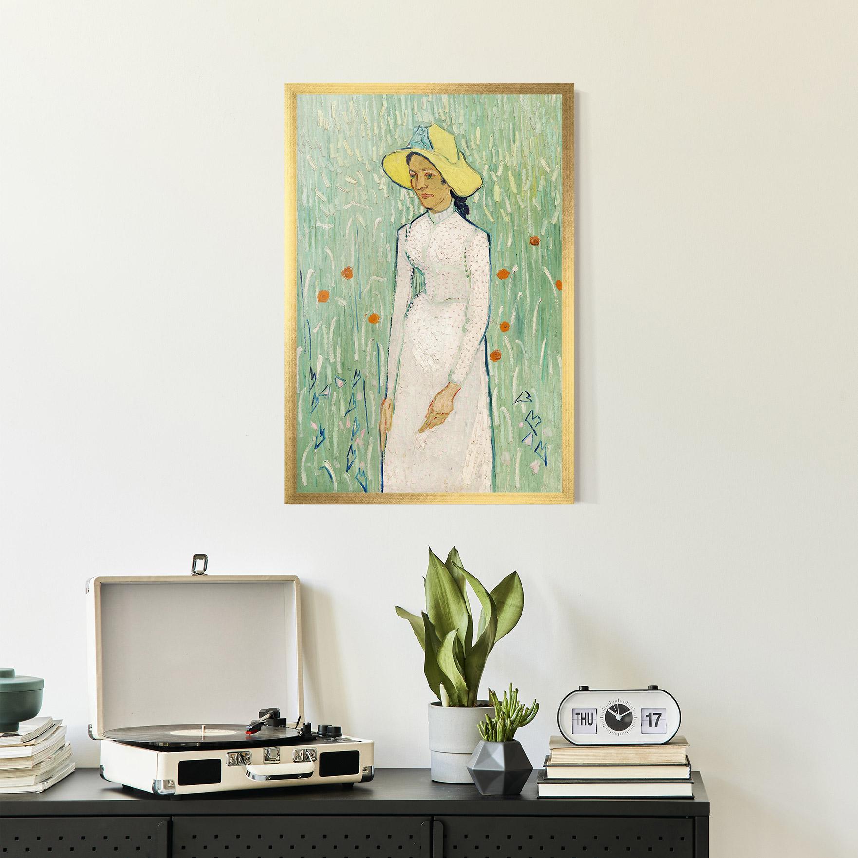 Plakat w Ramie Girl In White mockup 2