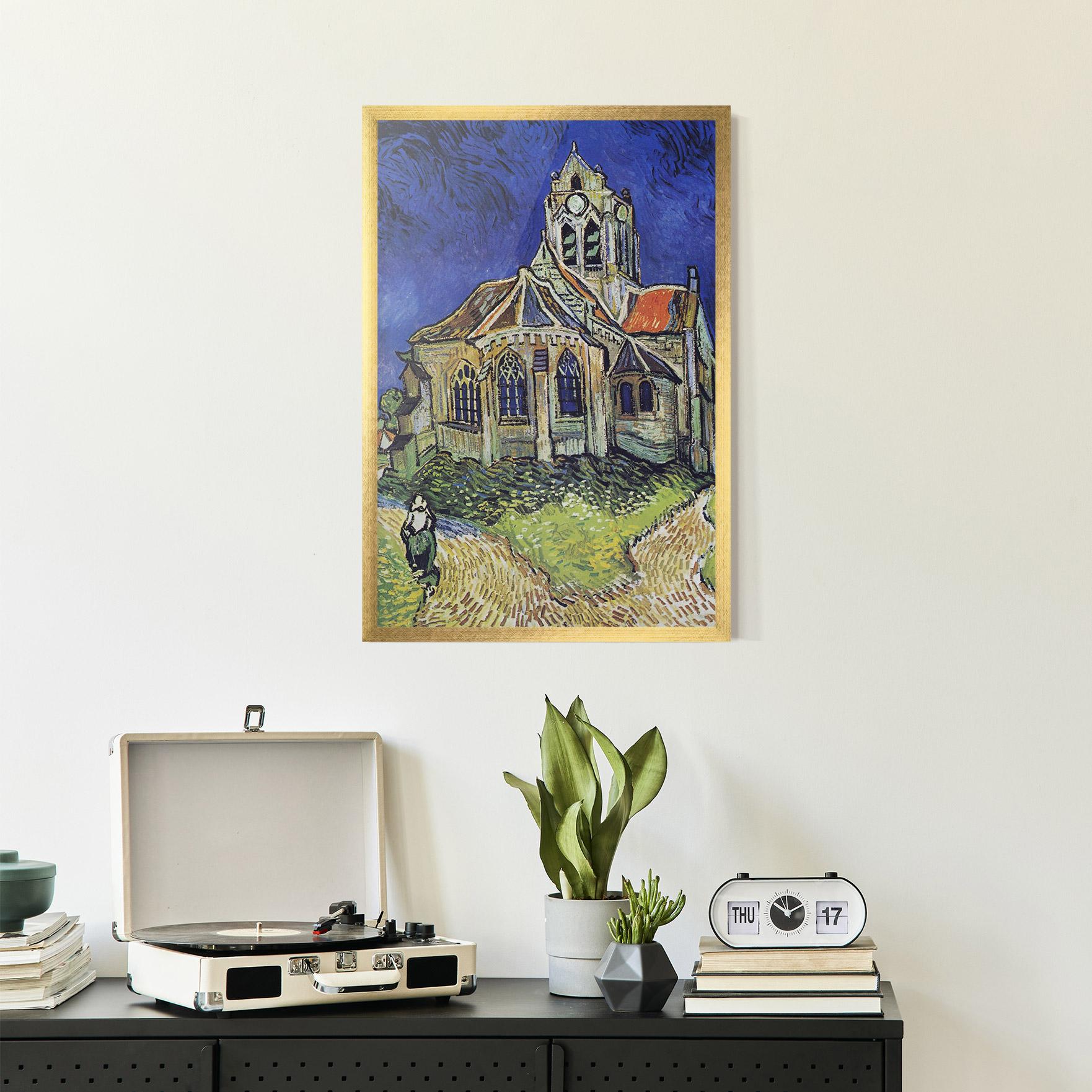Plakat w Ramie The Church At Auvers mockup 2