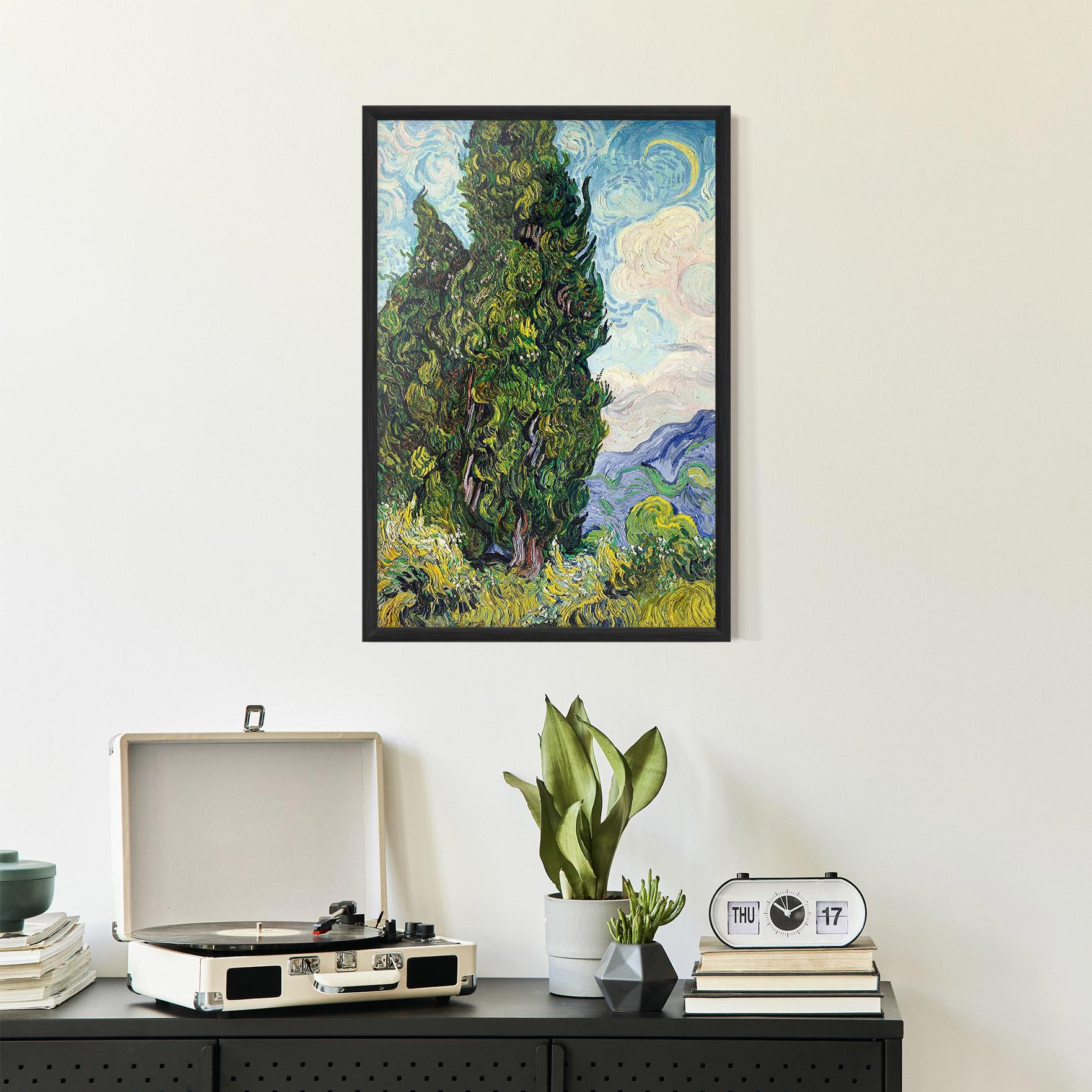 Plakat w Ramie Cypresses mockup 2