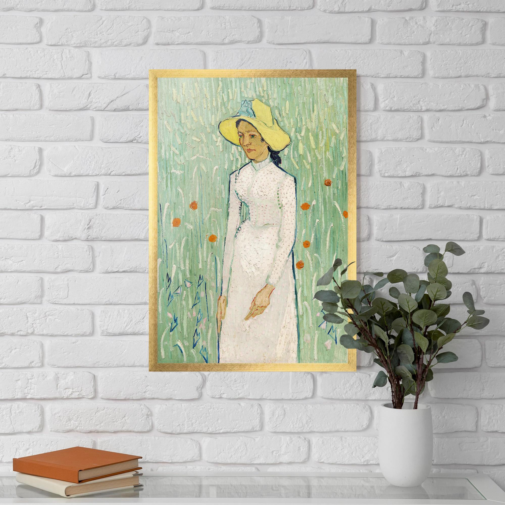 Plakat w Ramie Girl In White mockup 5