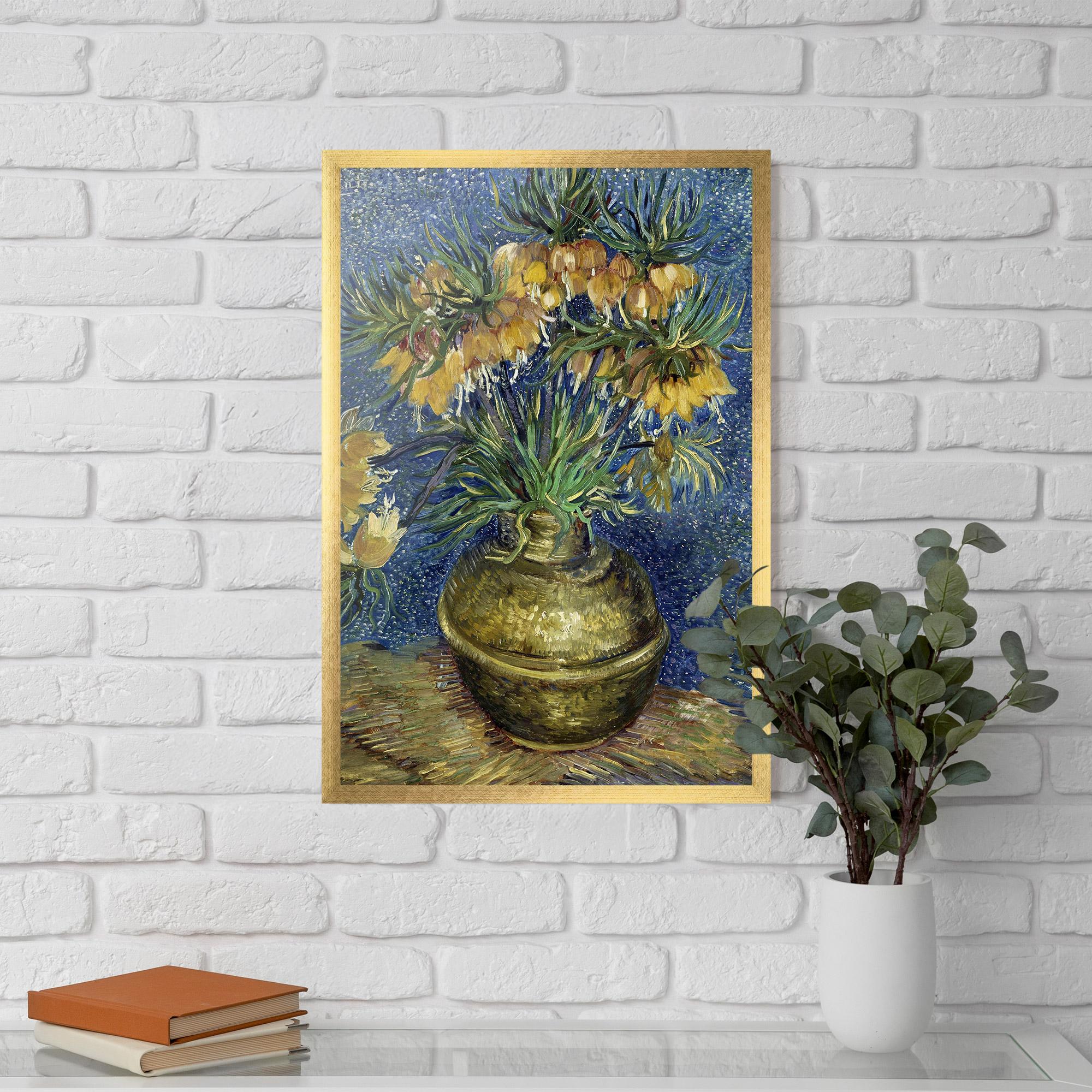 Plakat w Ramie Imperial Fritillaries Art mockup 5